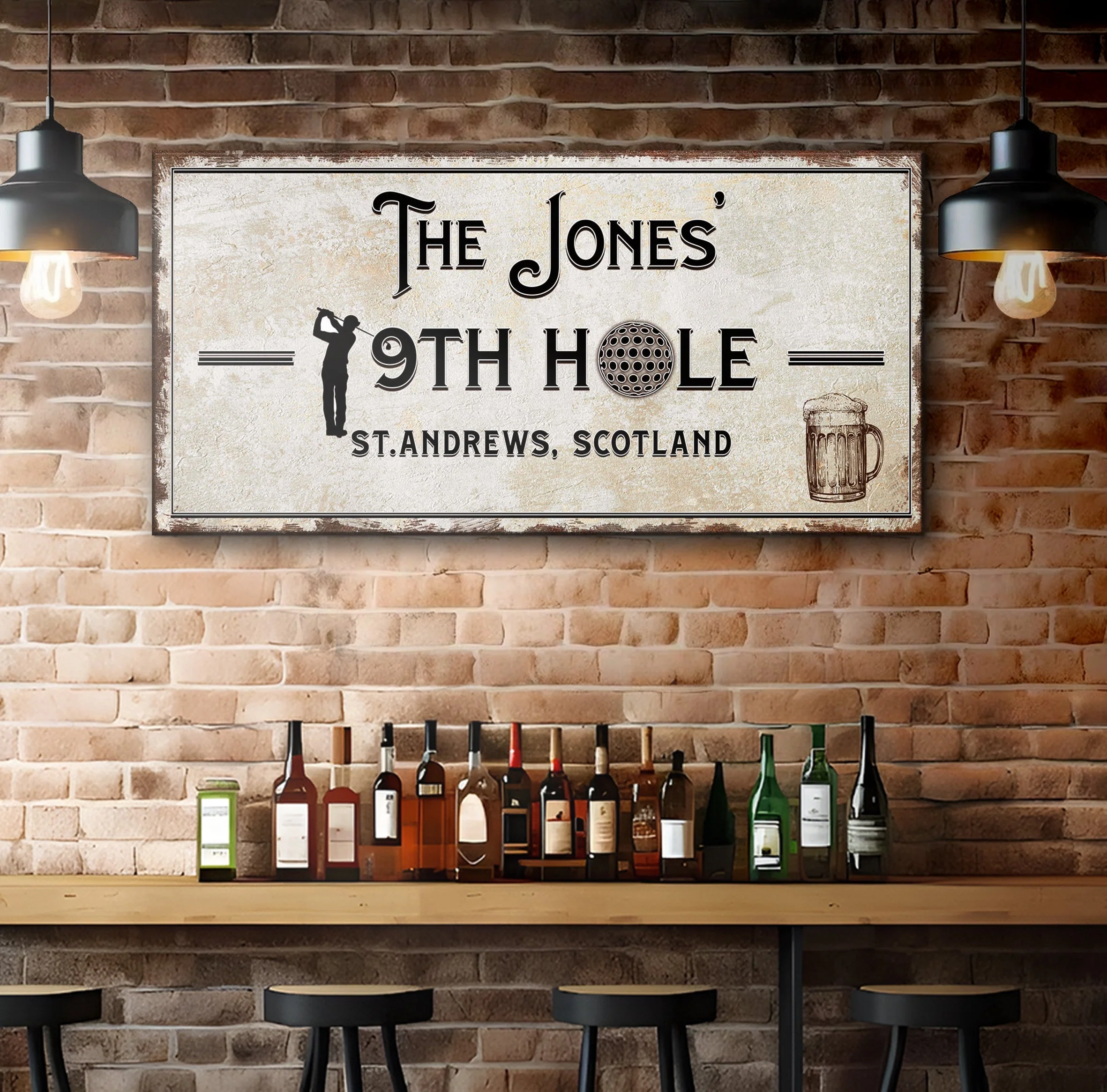 19th Hole Golf Personalized Sign - Image 3