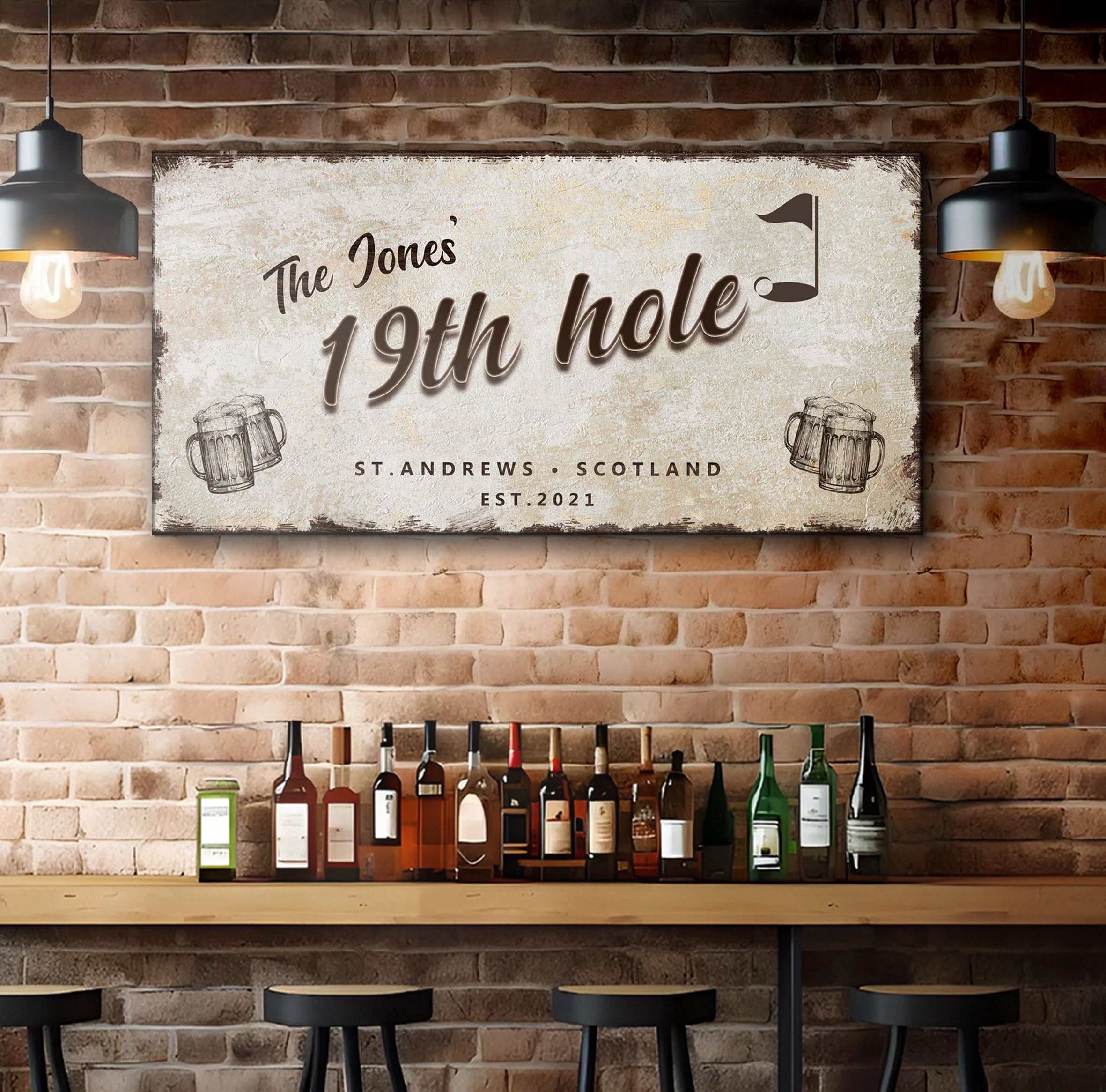 19th Hole Golf Personalized Sign III - Image 2