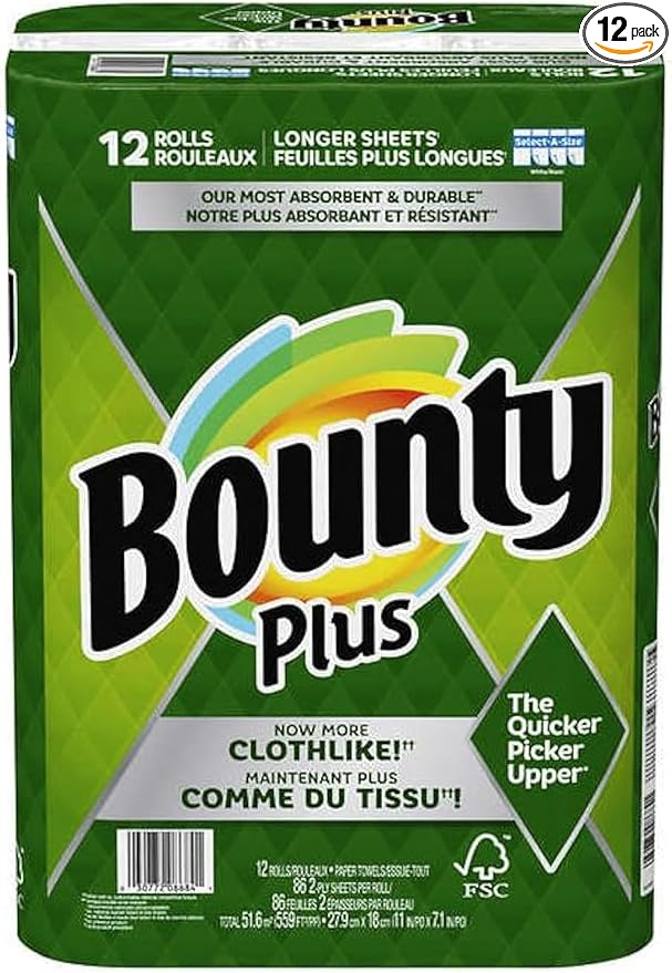 Bounty Plus Paper Towel 12Roll