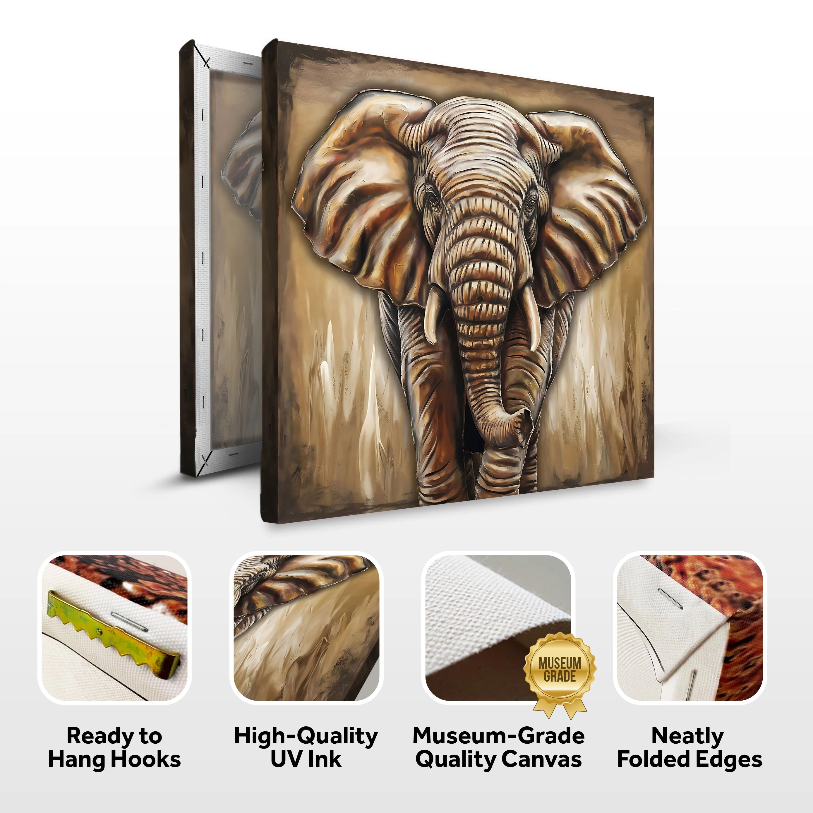3D Elephant Wall Art - Image 8