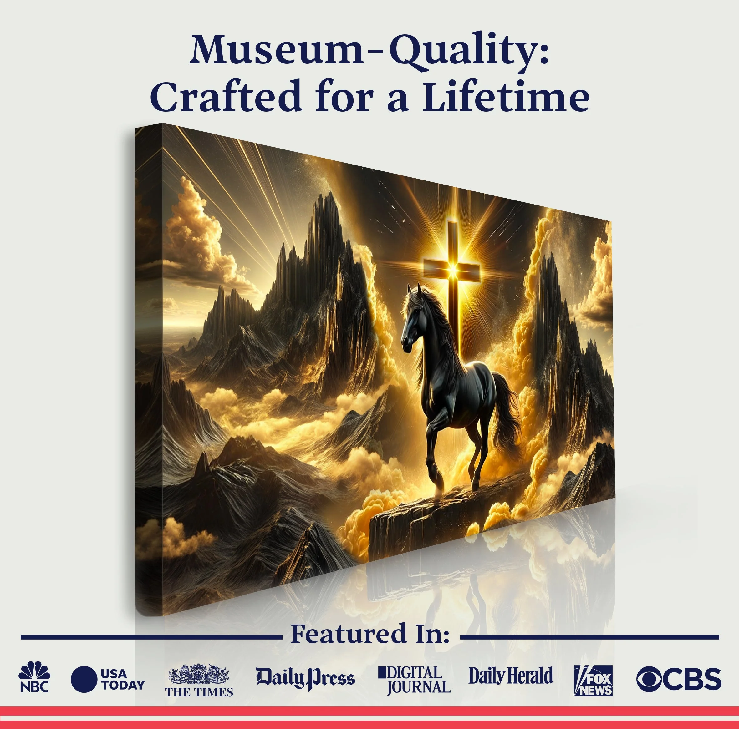3D Horse Faith Wall Art - Image 6