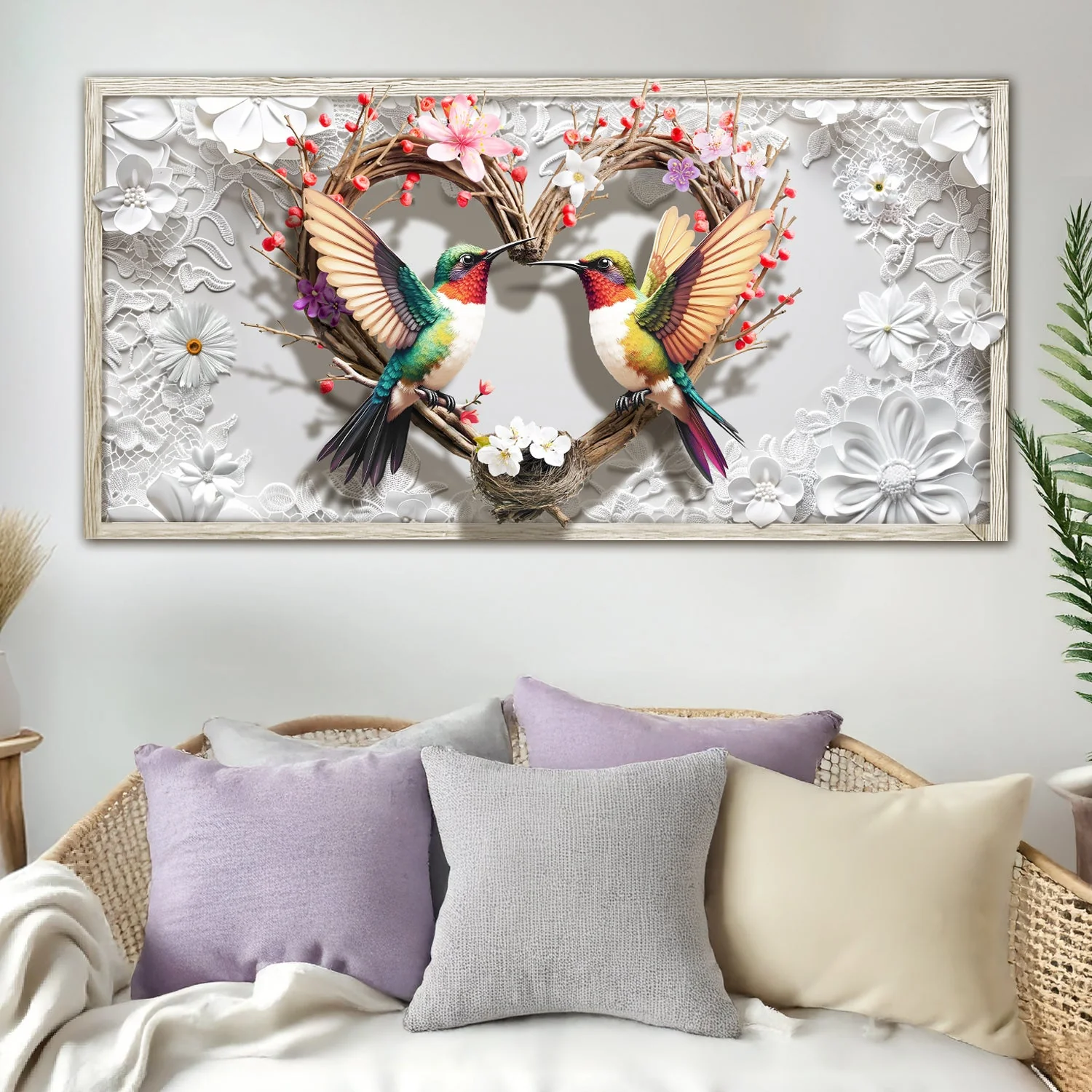 3D Hummingbirds Wall Art IV - Image 2