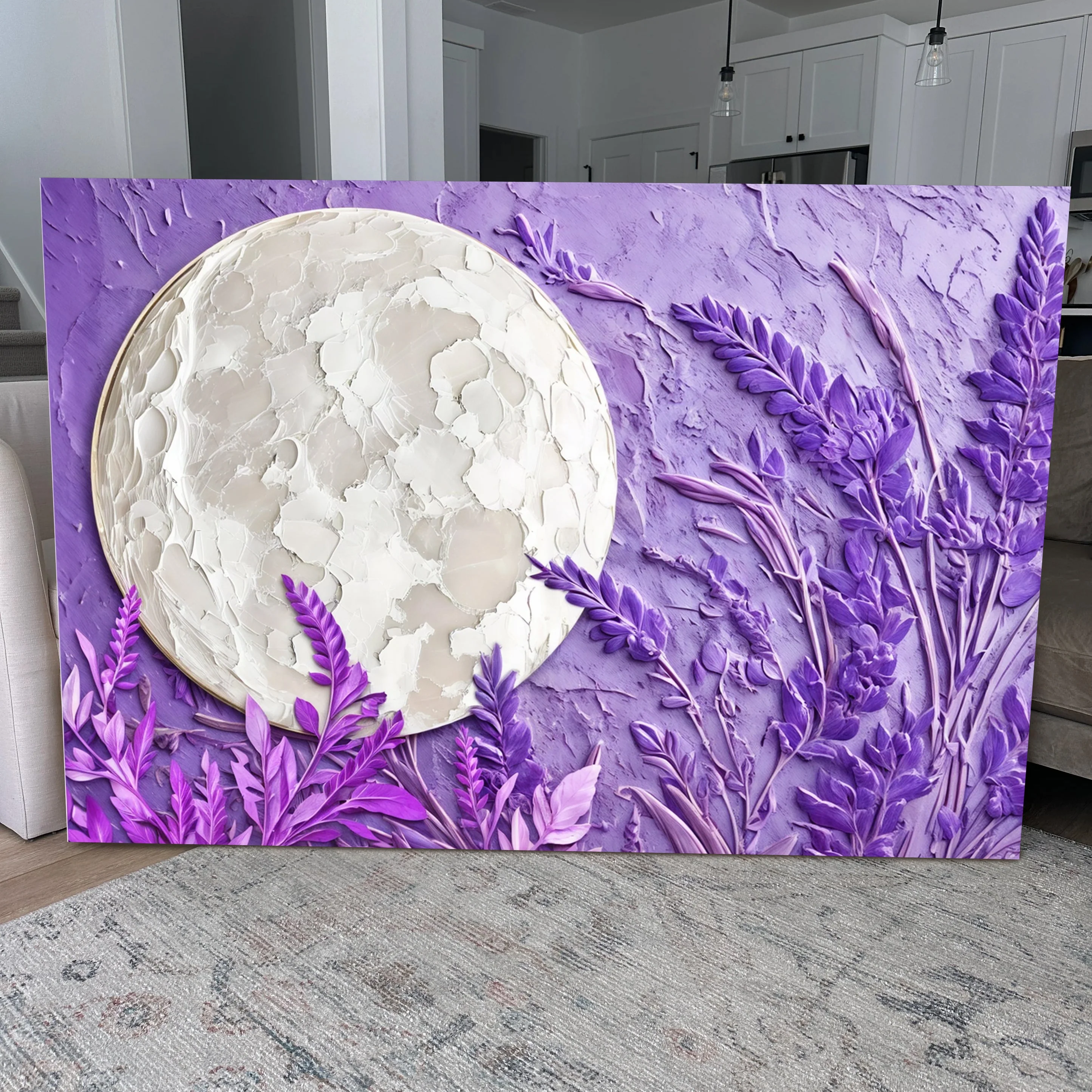 3D Lavander Moon Wall Art - Image 4