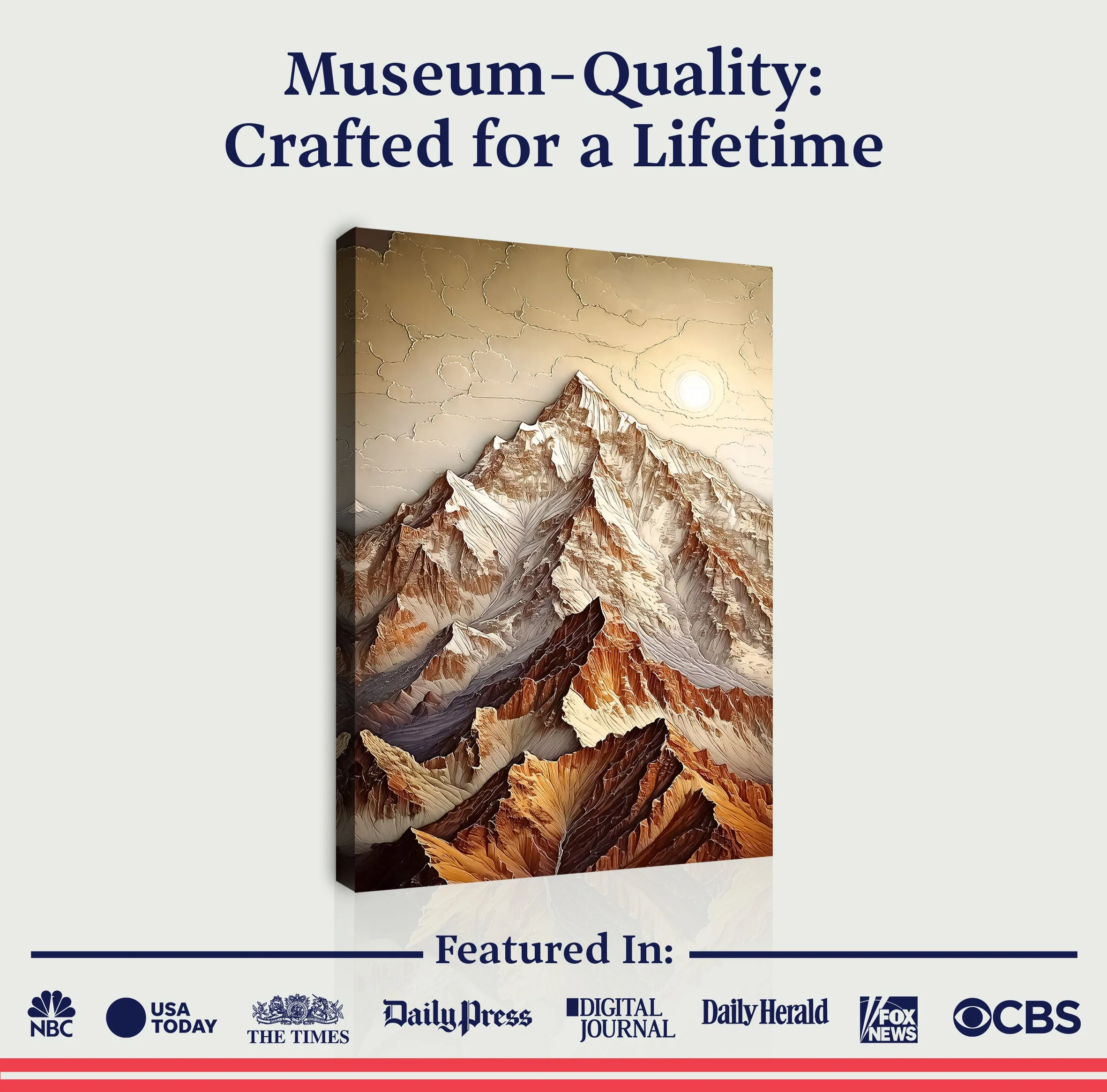 3D Minimalist Mountain Wall Art - Image 6