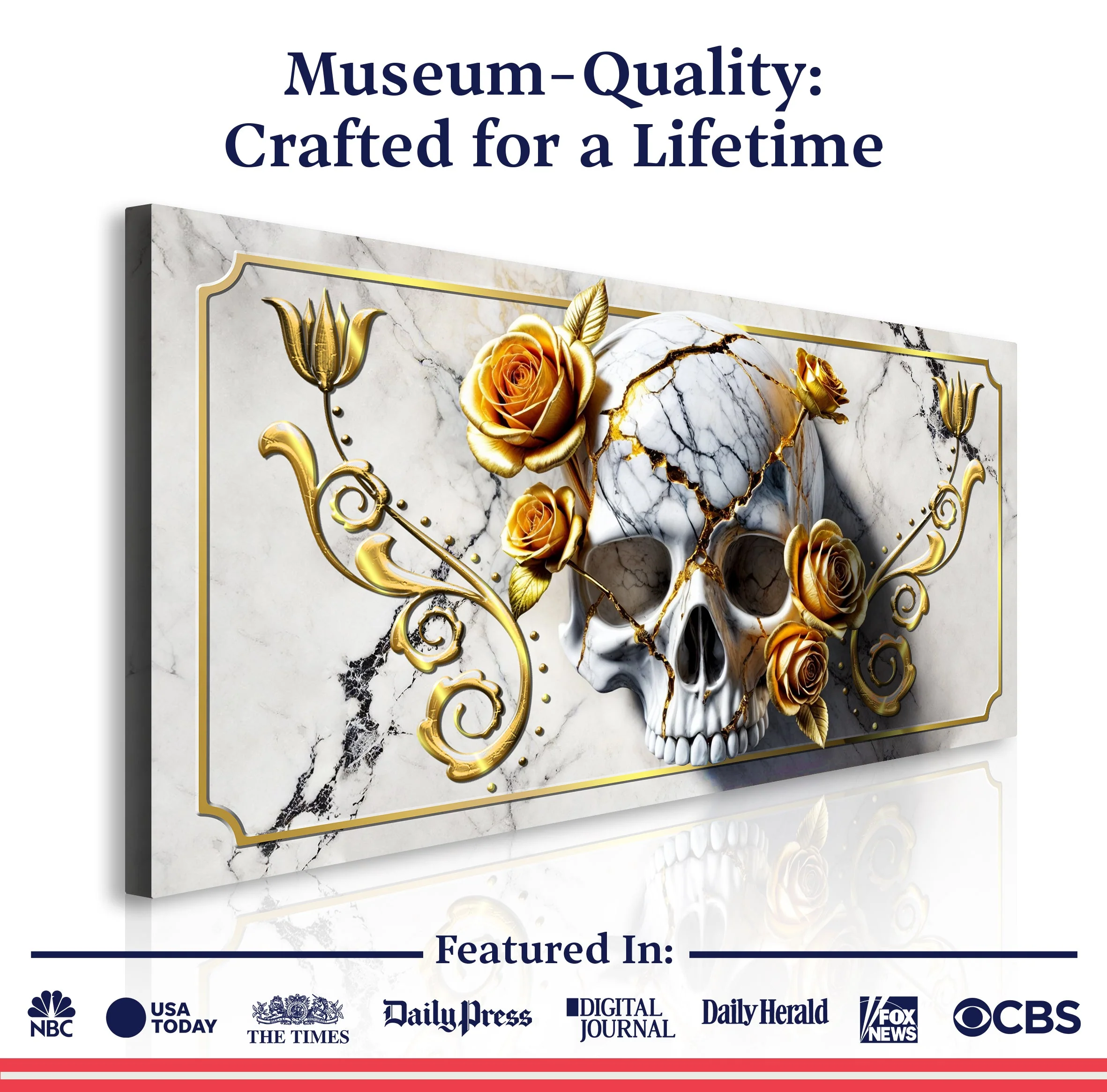 3D Rose and Skull Wall Art - Image 6
