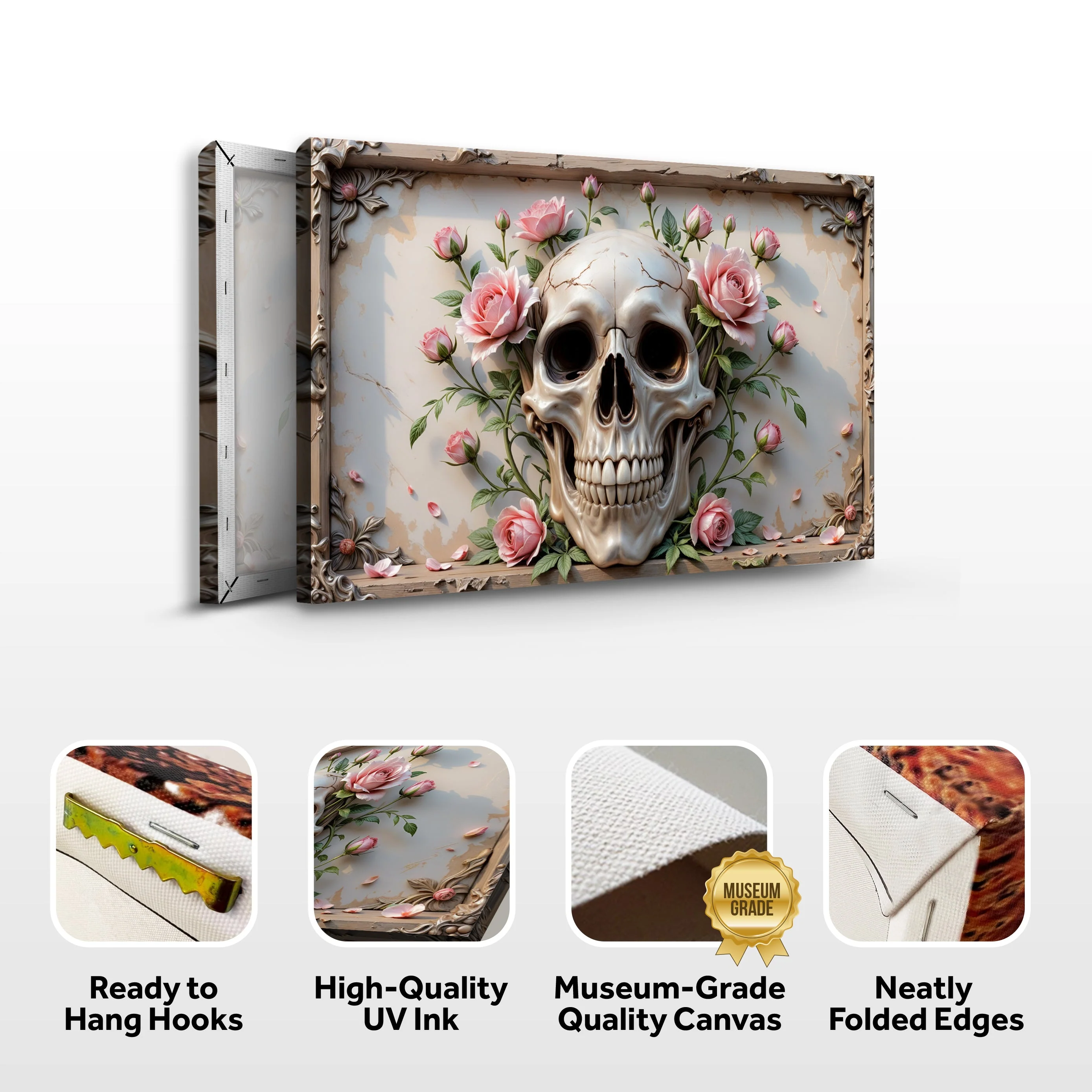 3D Rose And Skull Wall Art V - Image 8