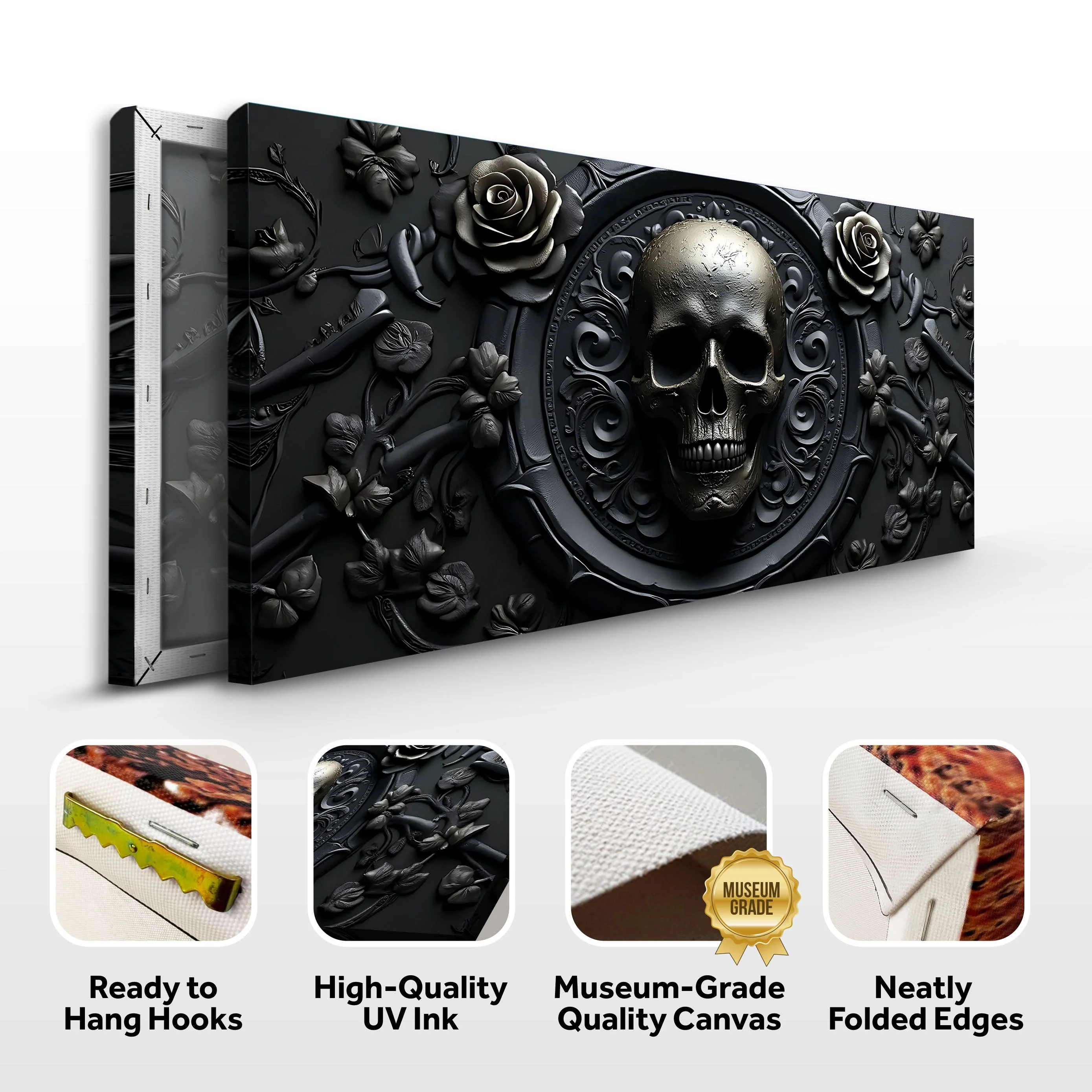 3D Rose and Skull Wall Art VI - Image 8