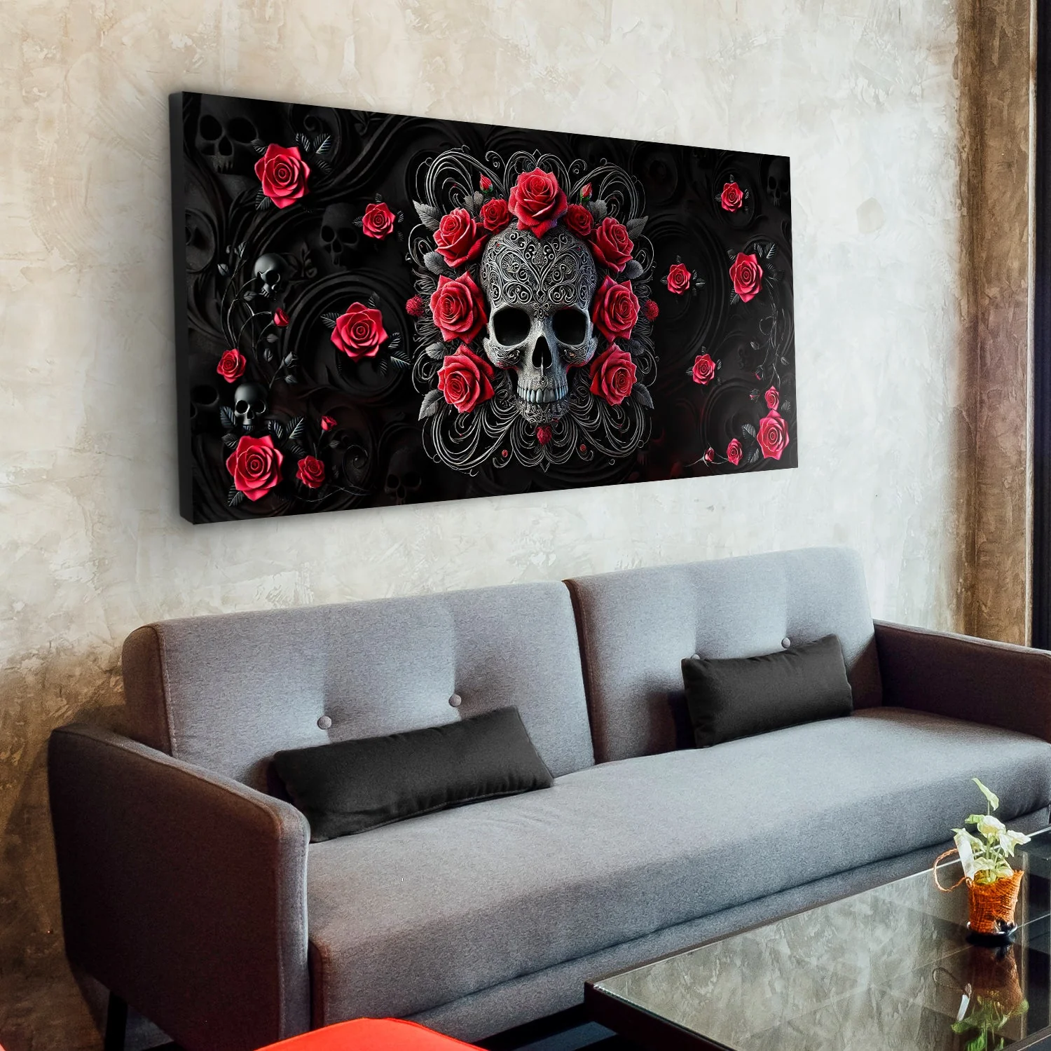 3D Vintage Skull Wall Art II - Image 3