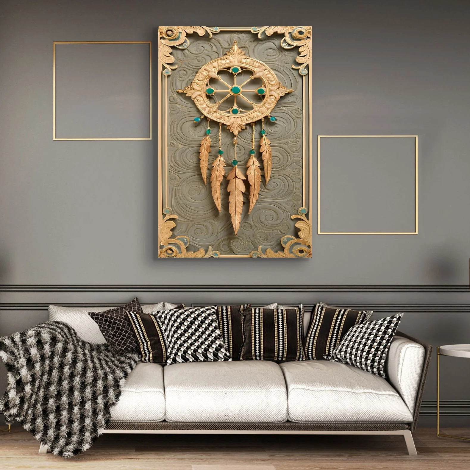 3D Whispering Feathers Wall Art II - Image 3
