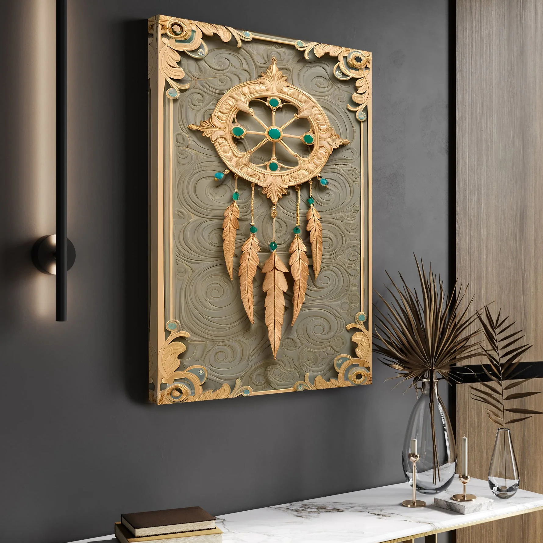 3D Whispering Feathers Wall Art II - Image 4