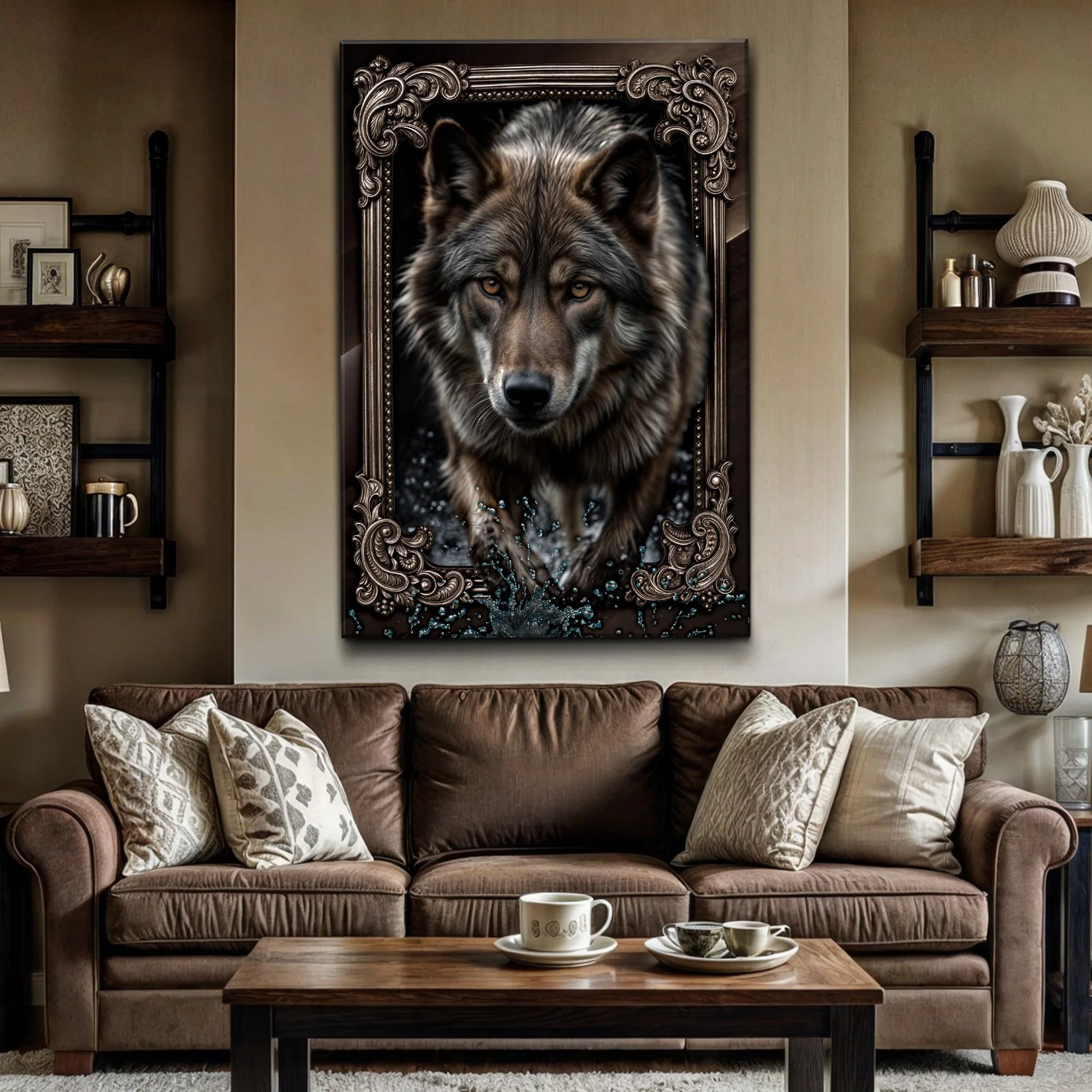 3D Wolf Wall Art II - Image 3