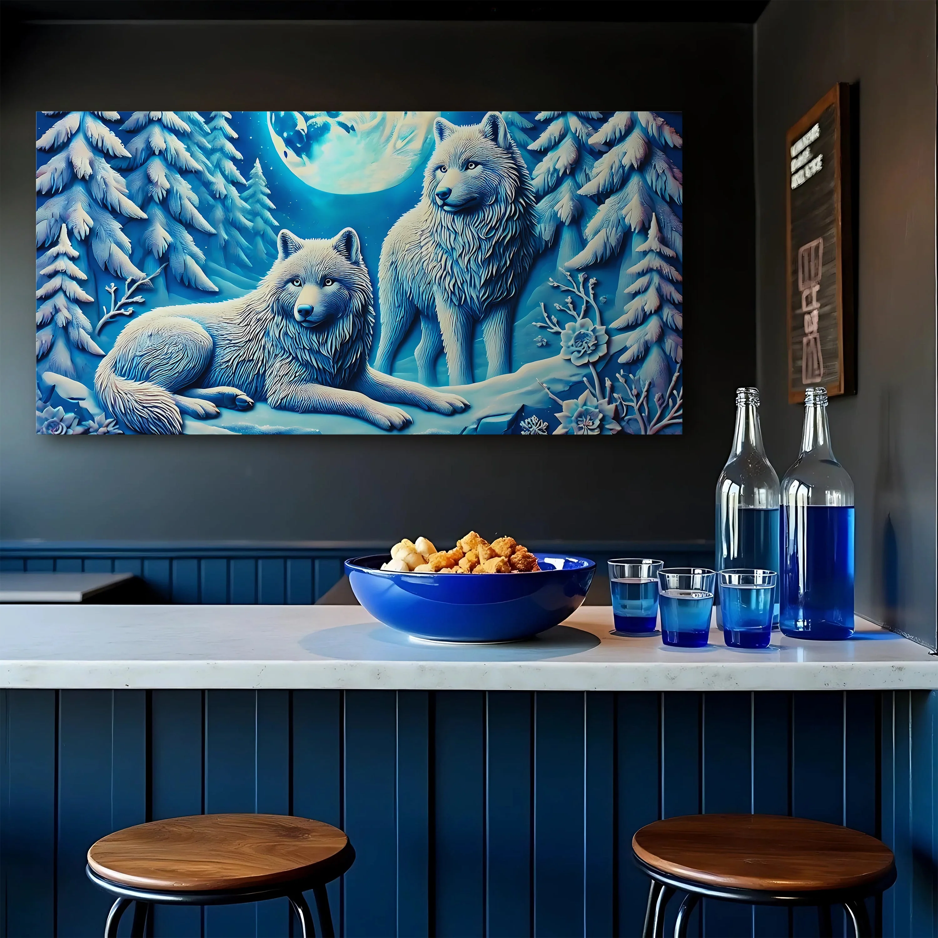 3D Wolves Wall Art V - Image 2