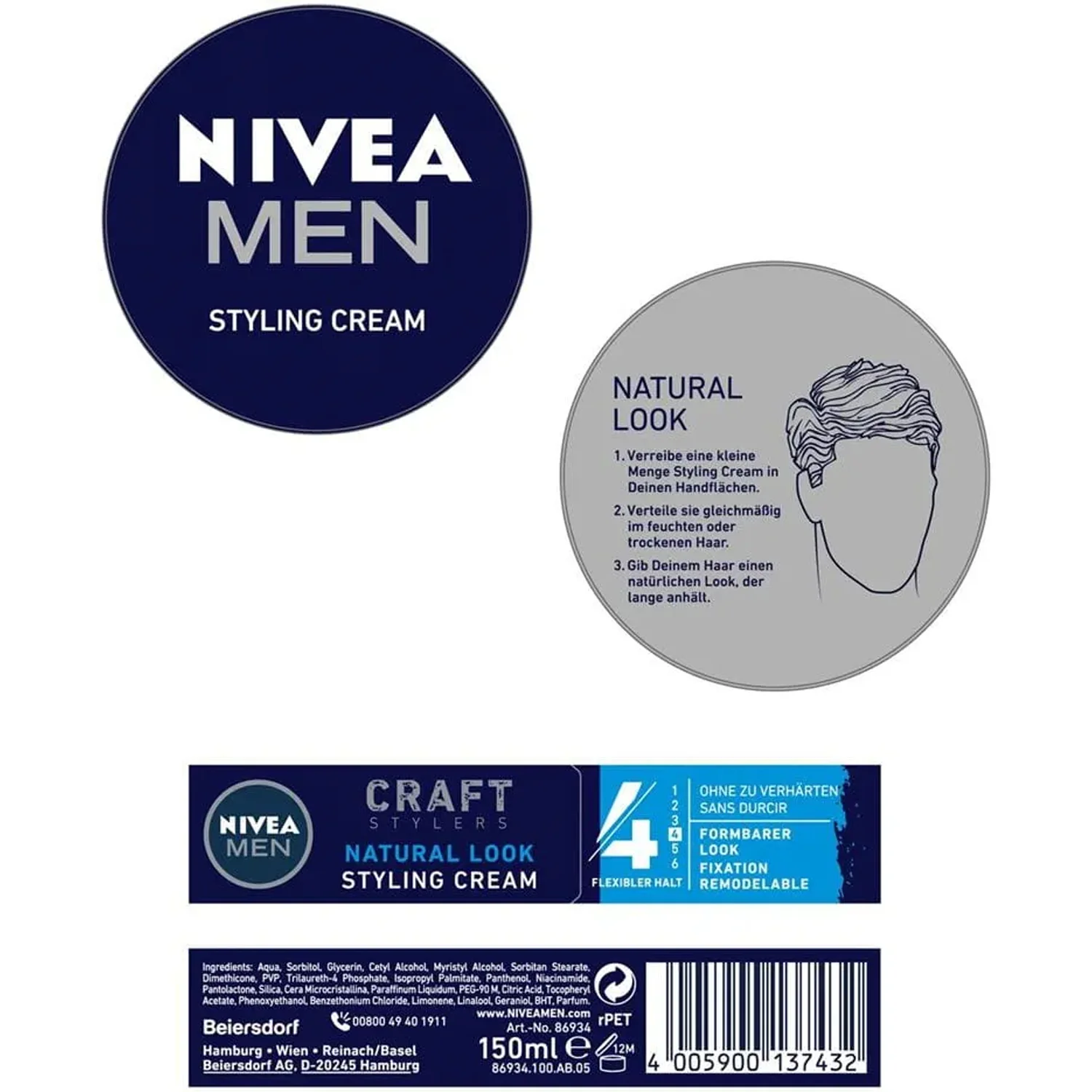 Nivea Men Styling Cream 150 - Image 6