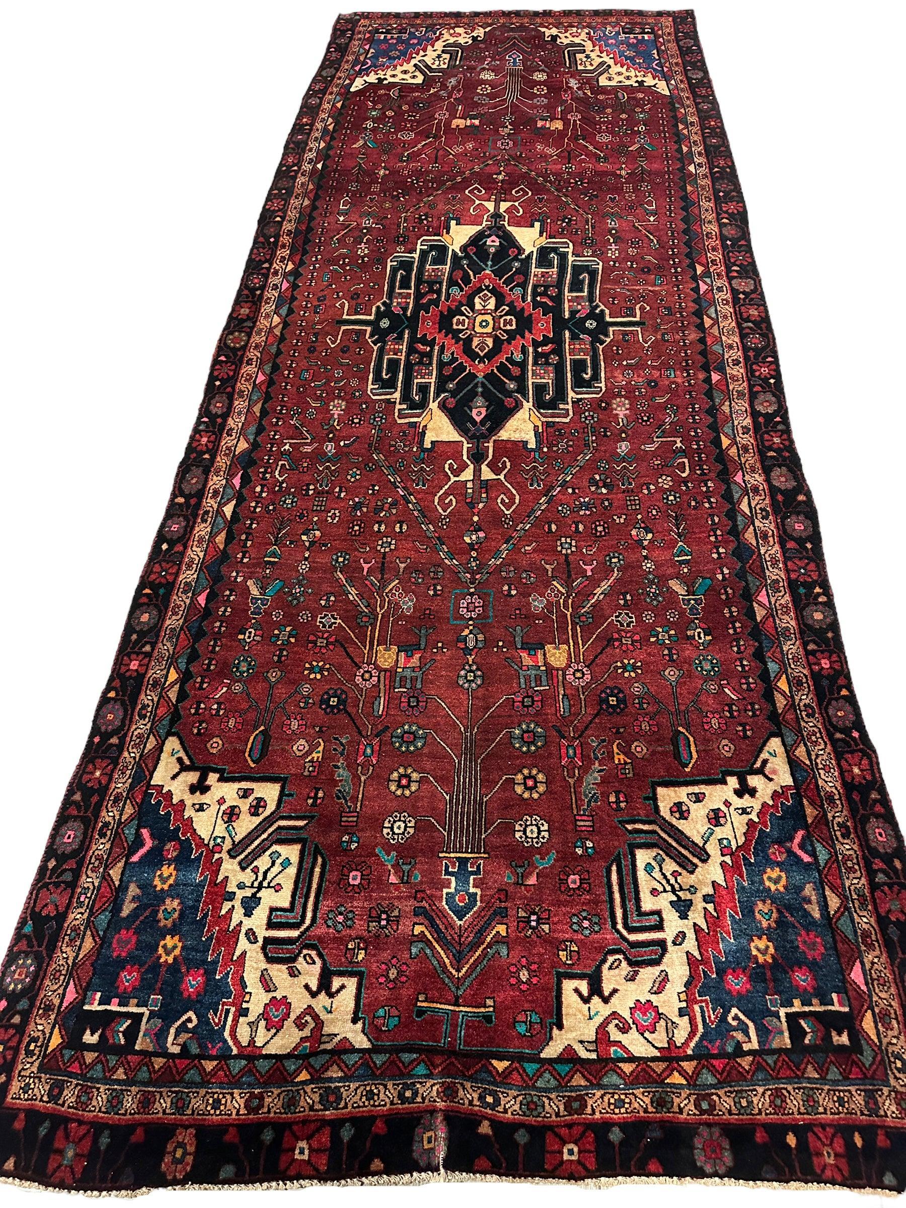 4'2” x 11’4” Hand Knotted Farahan Persian Wool Runner Rug - Image 12