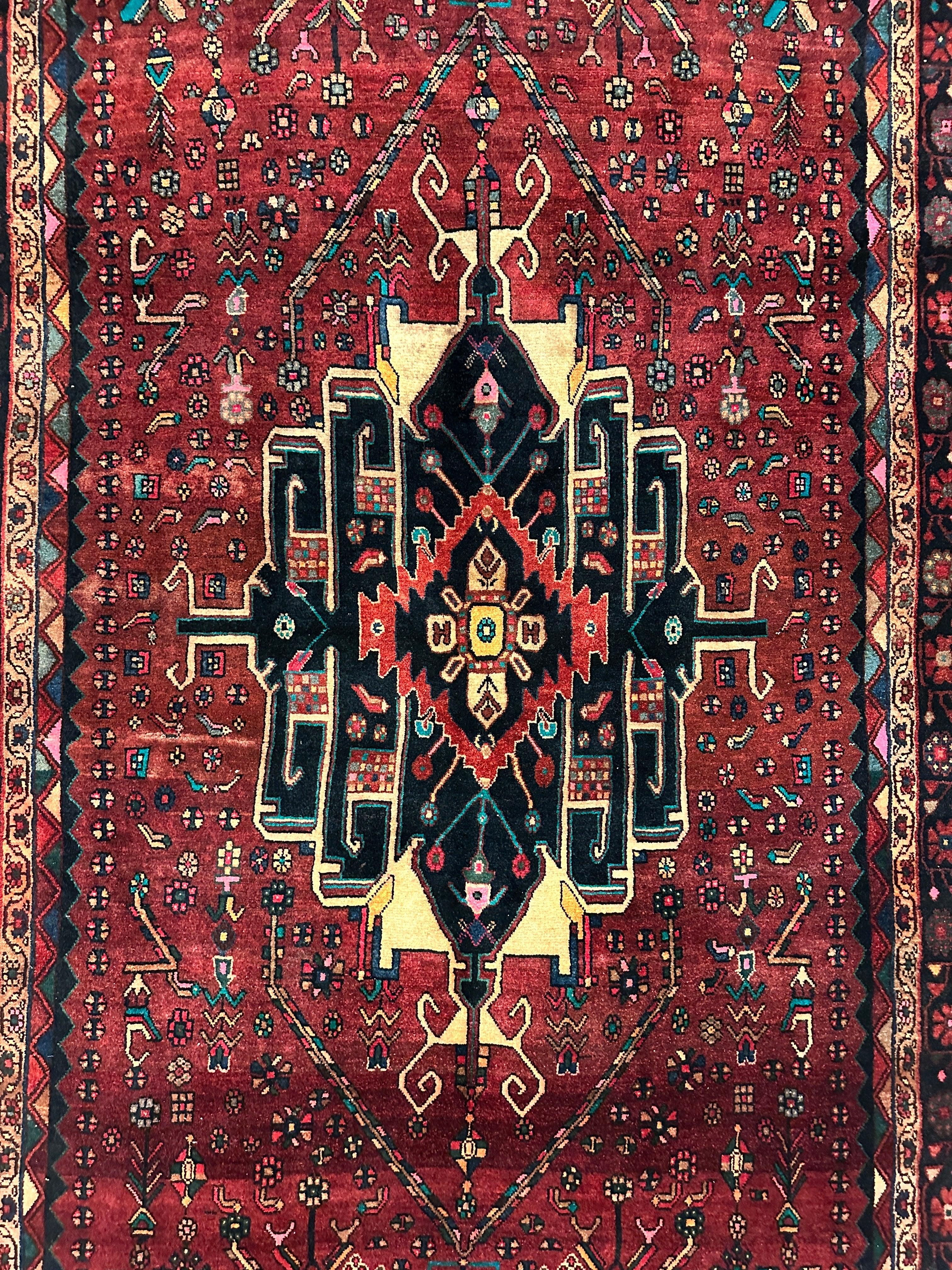 4'2” x 11’4” Hand Knotted Farahan Persian Wool Runner Rug - Image 26