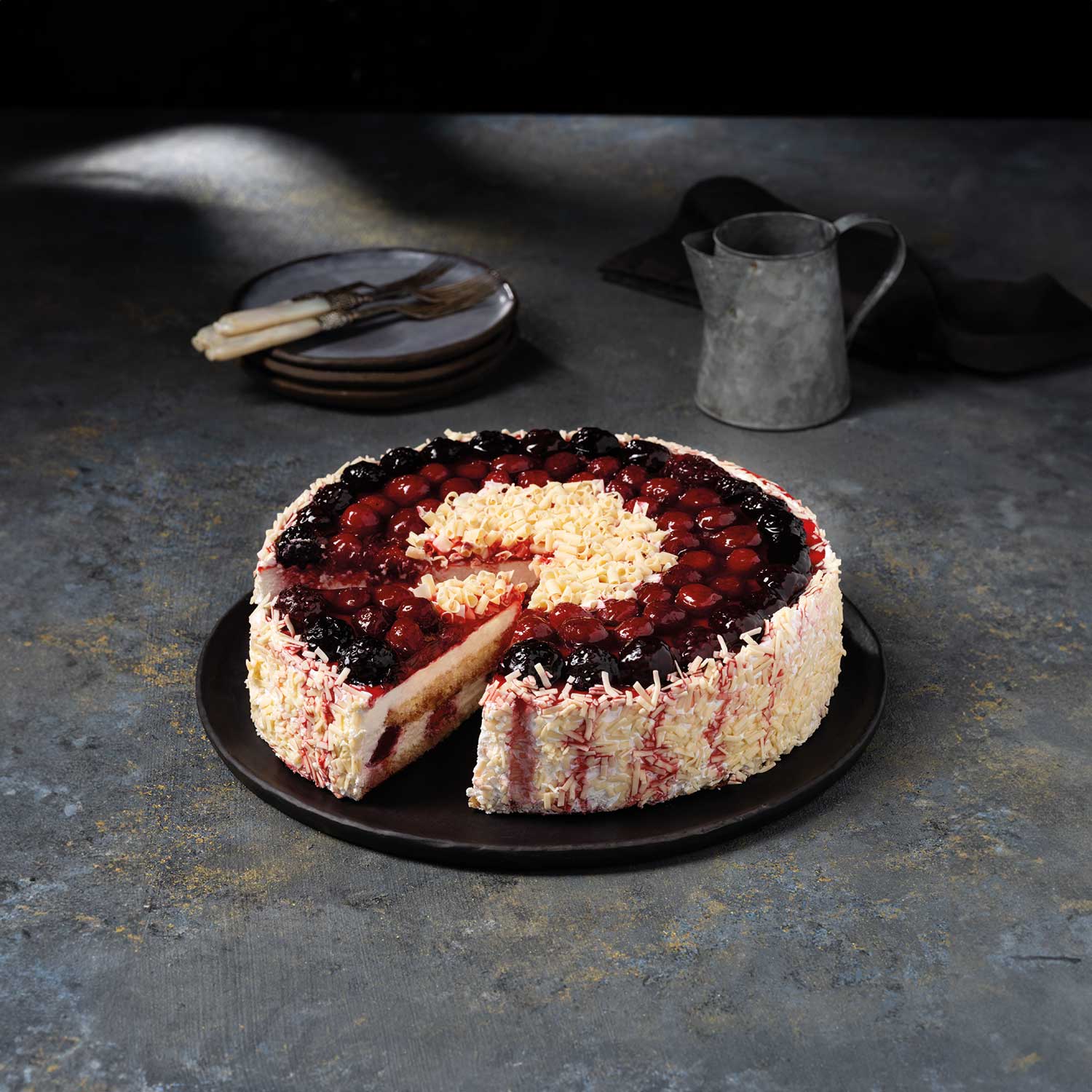 Moda Cake, Forest Fruits, Pre-Sliced (9"), 12pcs x 110g = 2.9lbs (1320g) - Image 3