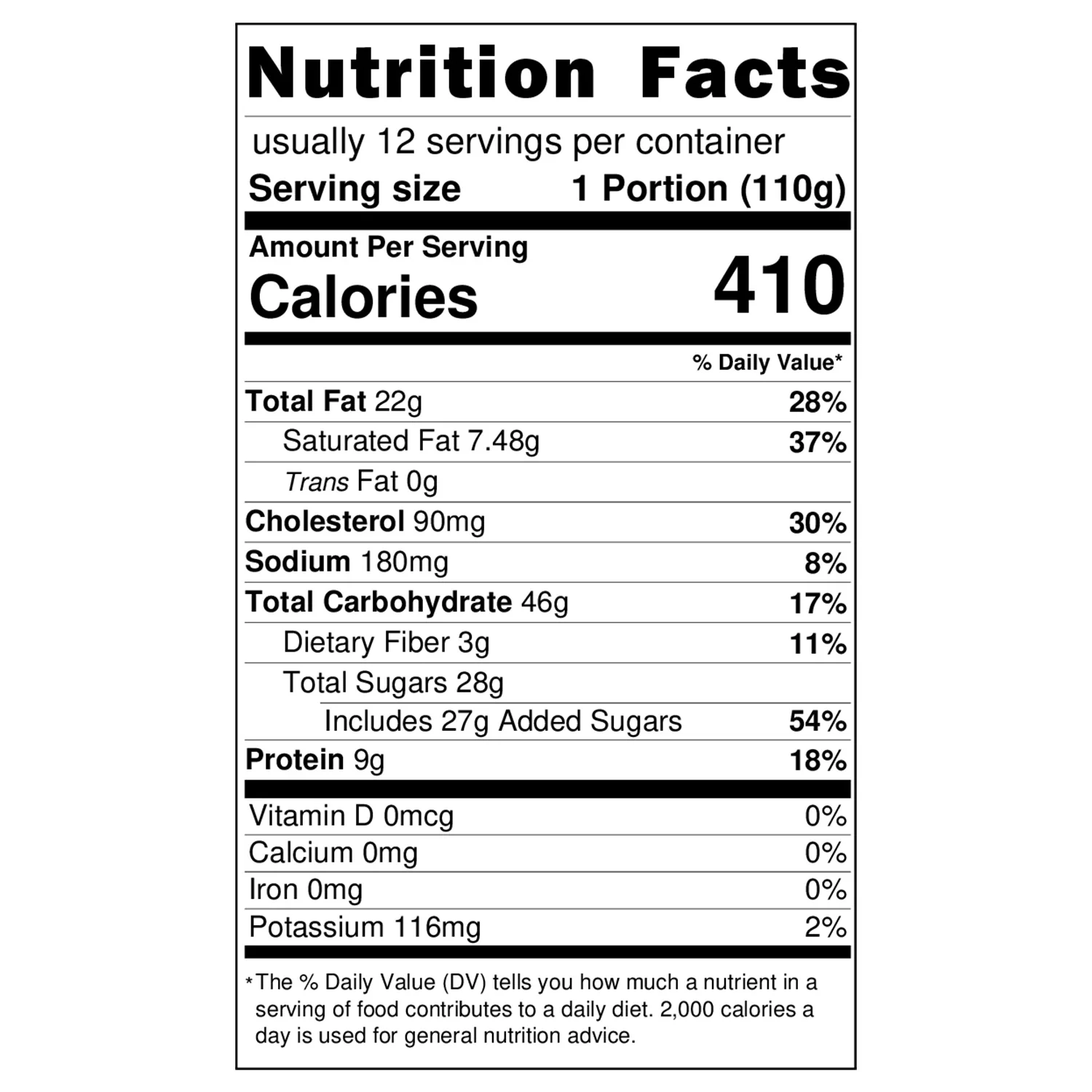 Moda Cake, Peanut Party, Pre-Sliced (9"), 12pcs x 110g = 2.9lbs (1320g) - Image 4