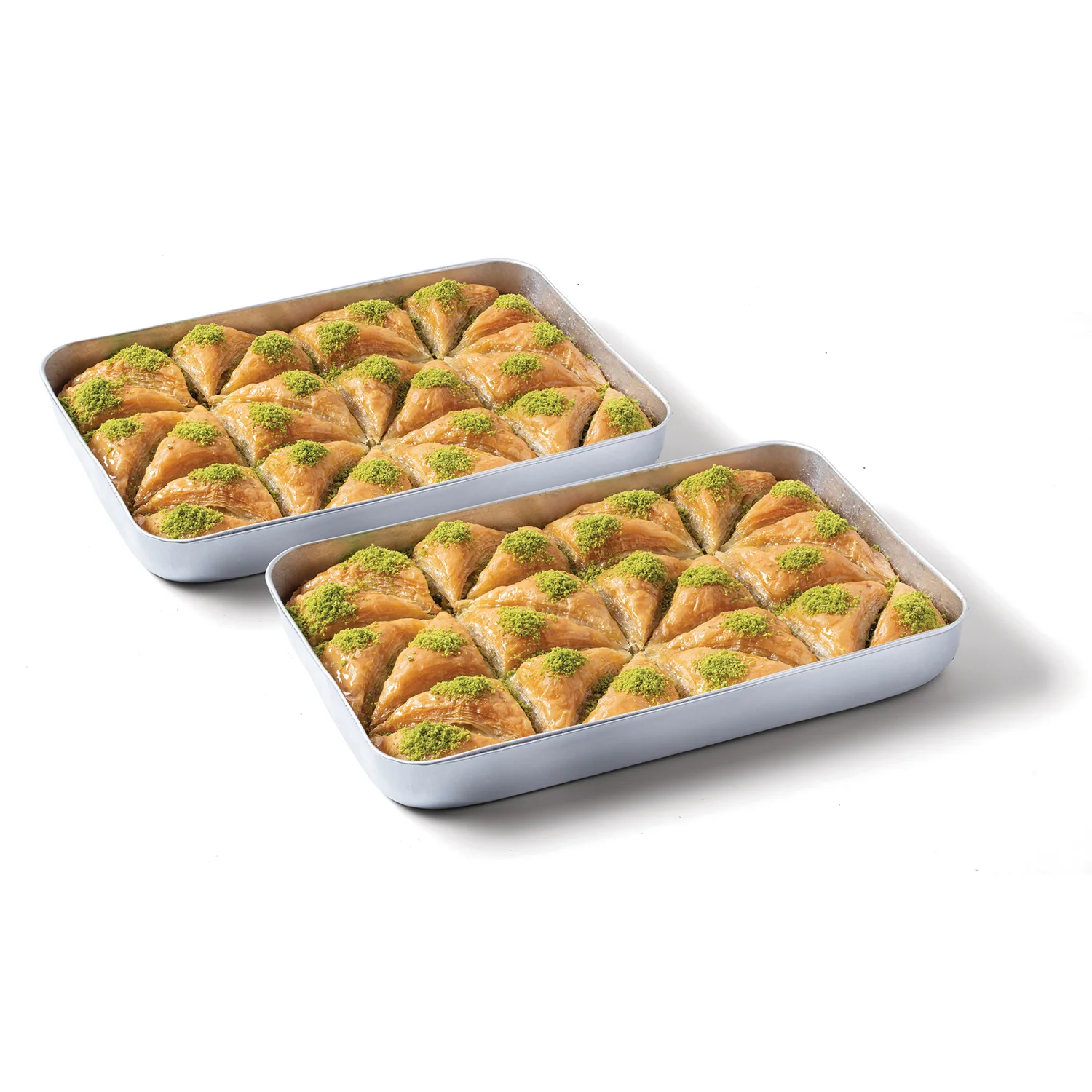 Selam Triangle Slice Pistachio Baklava, 48pcs, 5.5lbs (2500g) - Image 2