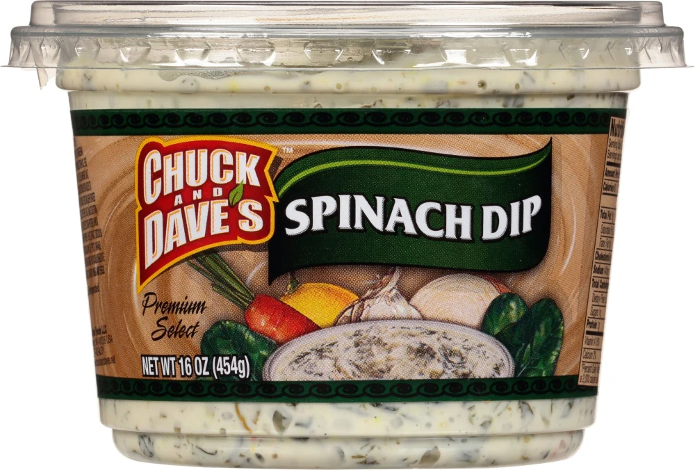 Chuck&Daves Dip Spinach 454G