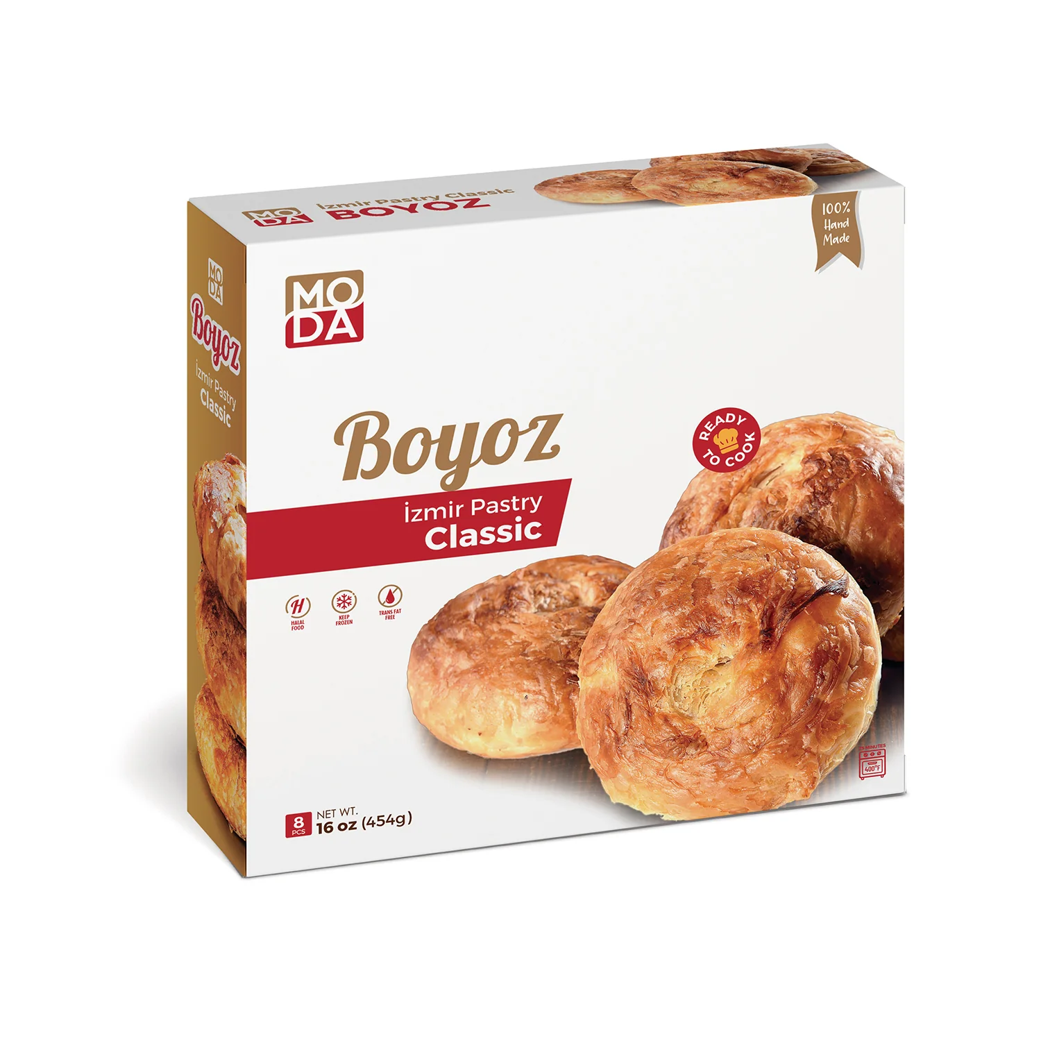 Moda Boyoz, Izmir Pastry, 8pcs, 16oz (454g)