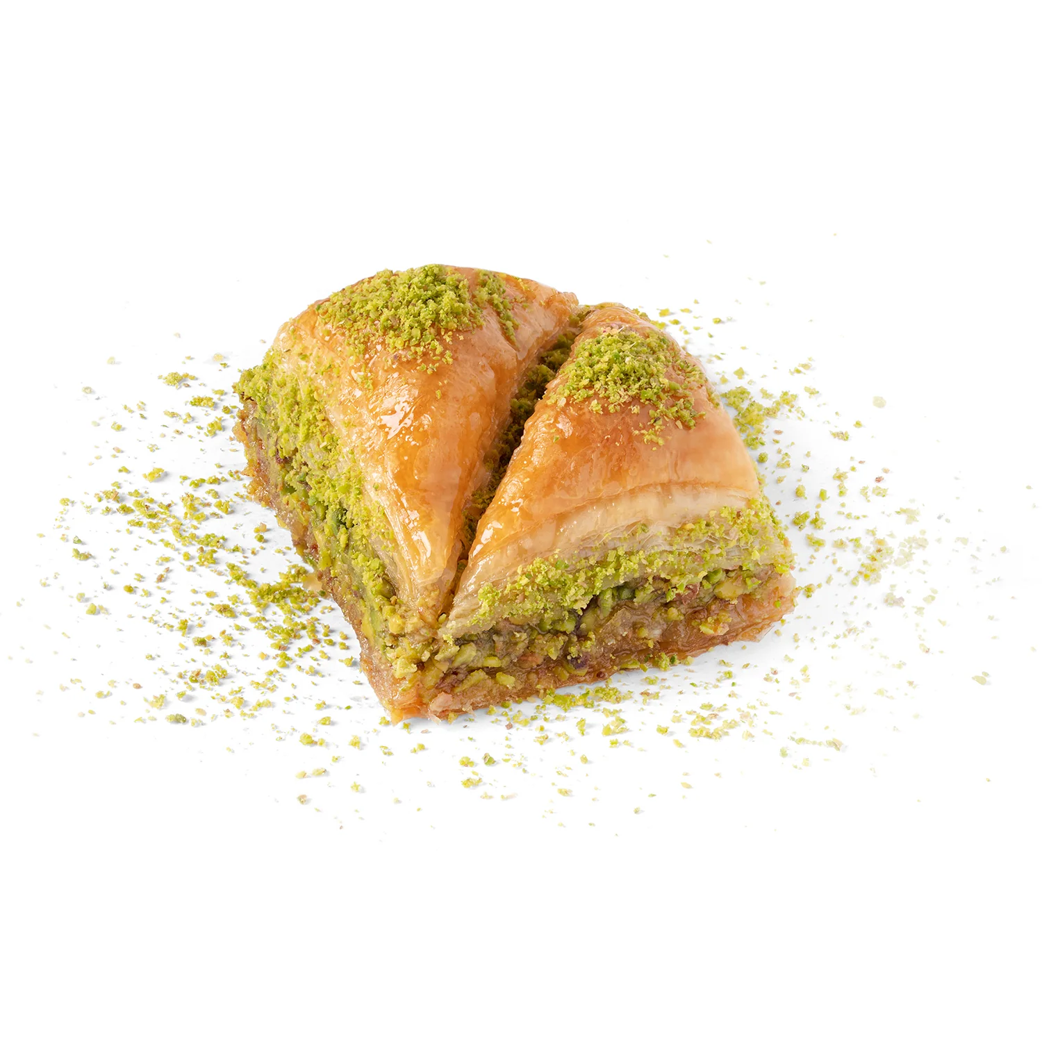 Moda Baklava, Triangle Slice with Pistachio, 48pcs, 6lbs (2700g) - Image 2