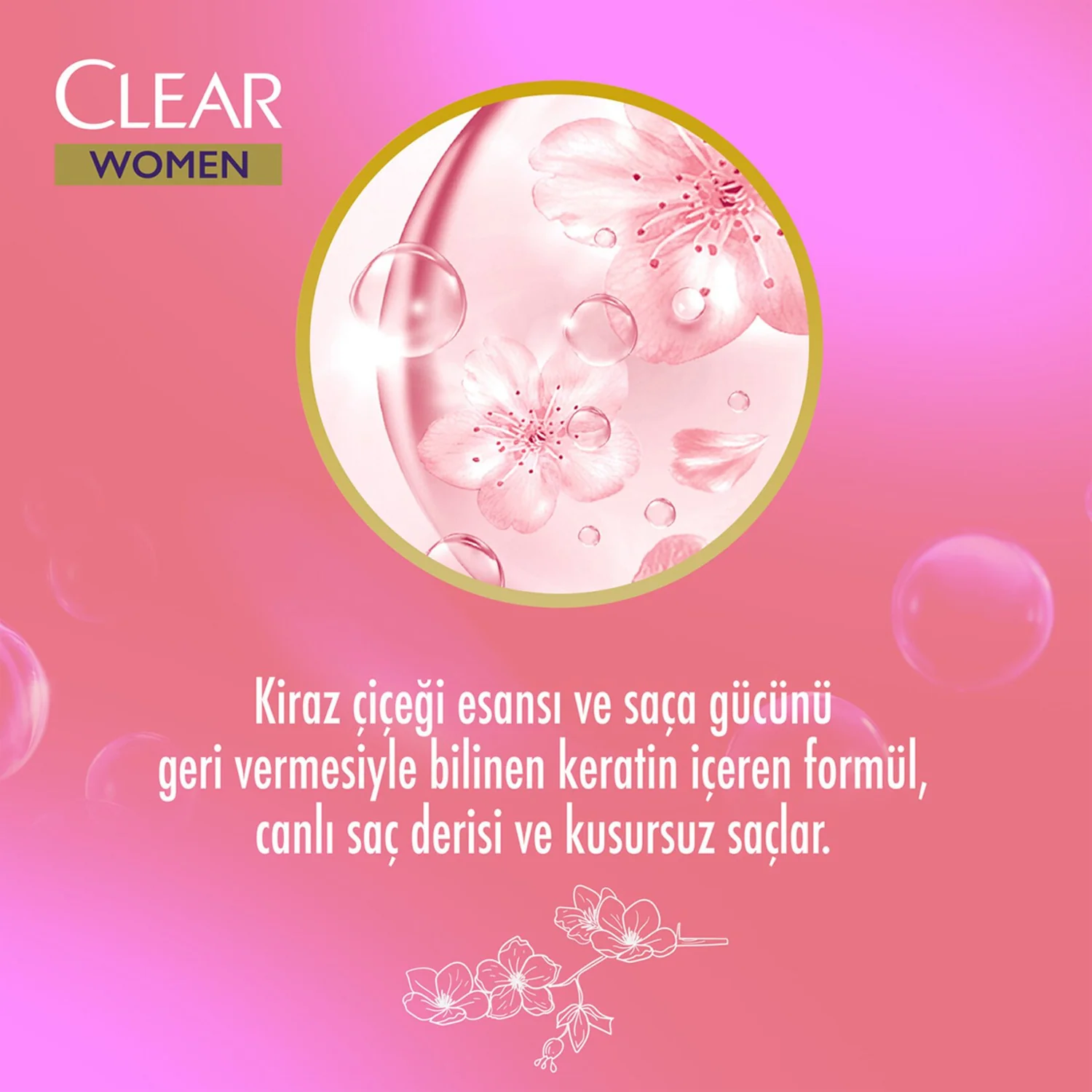 Clear Women Cherry Shampoo 350Ml - Image 2