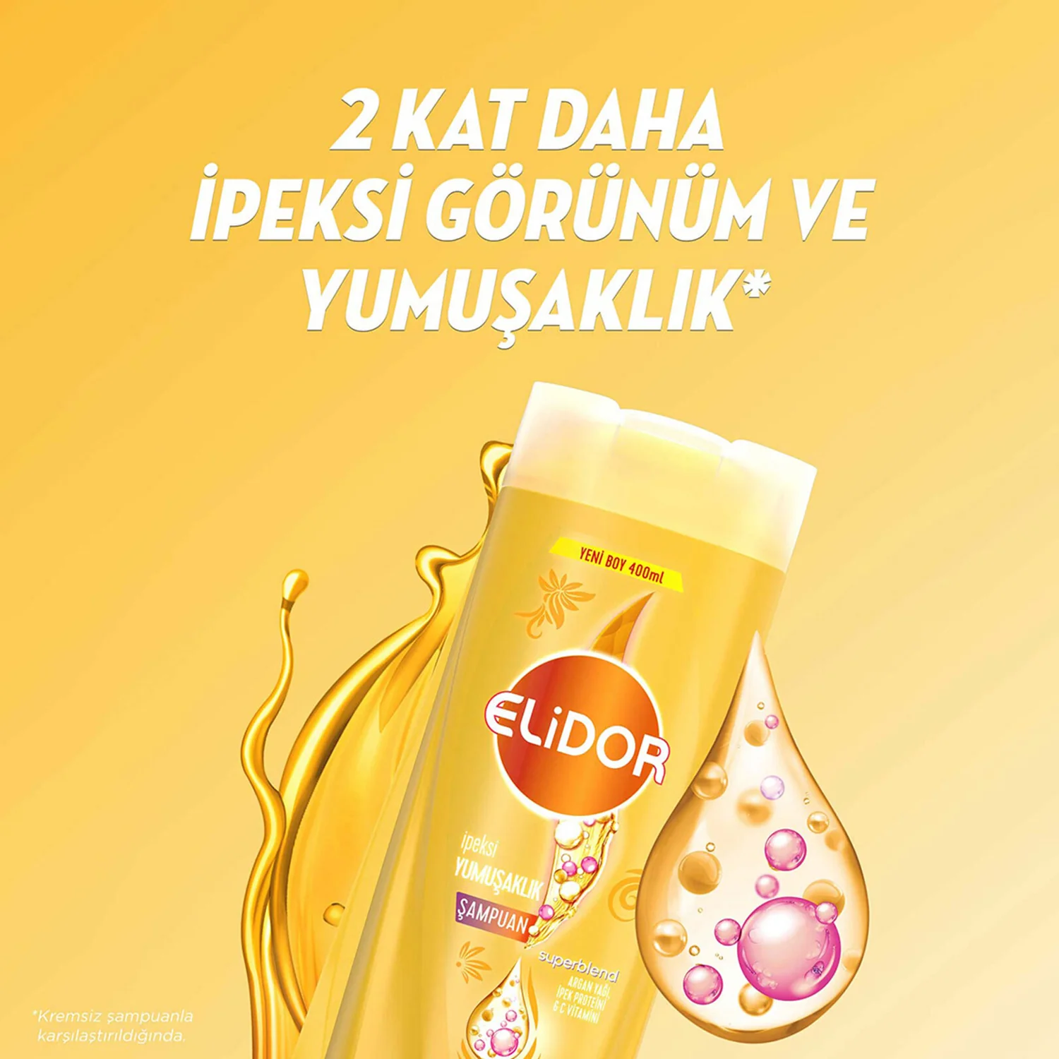 Elidor Silky Softness Sampuan 400Ml - Image 3