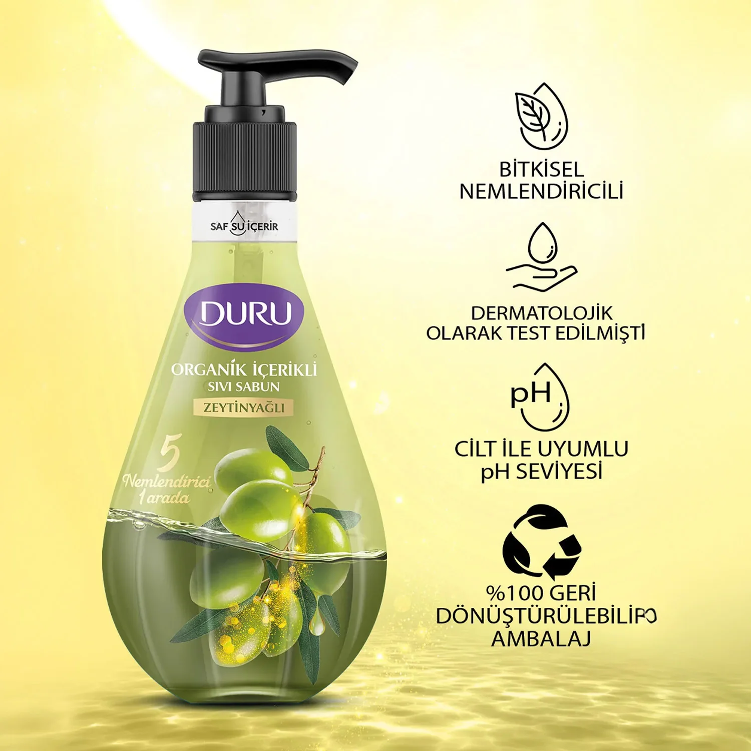 Duru Olive Liquid Soap 500Ml - Image 2