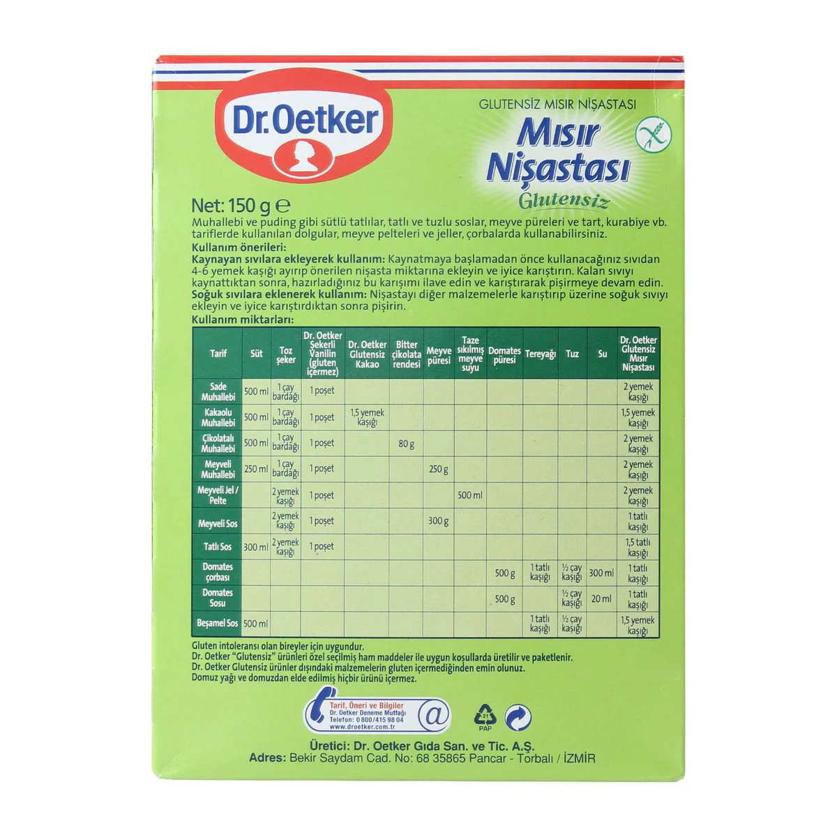Dr.Oetker Gluten Free Corn Starch 150 - Image 2