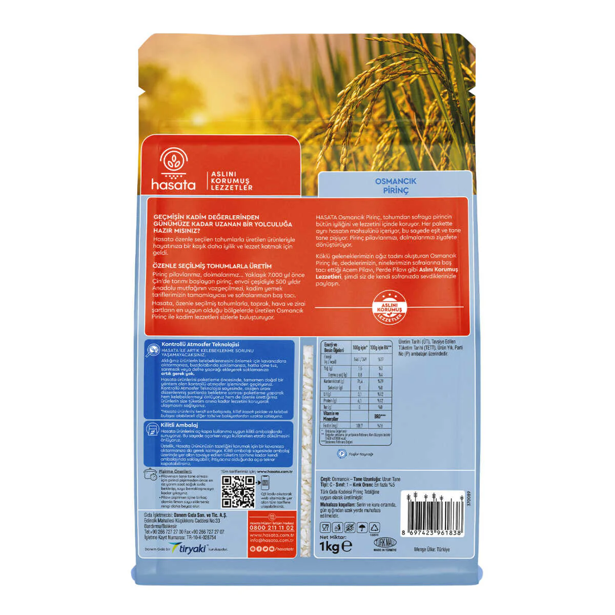 Hasata Rice Osmancik 1Kg - Image 3