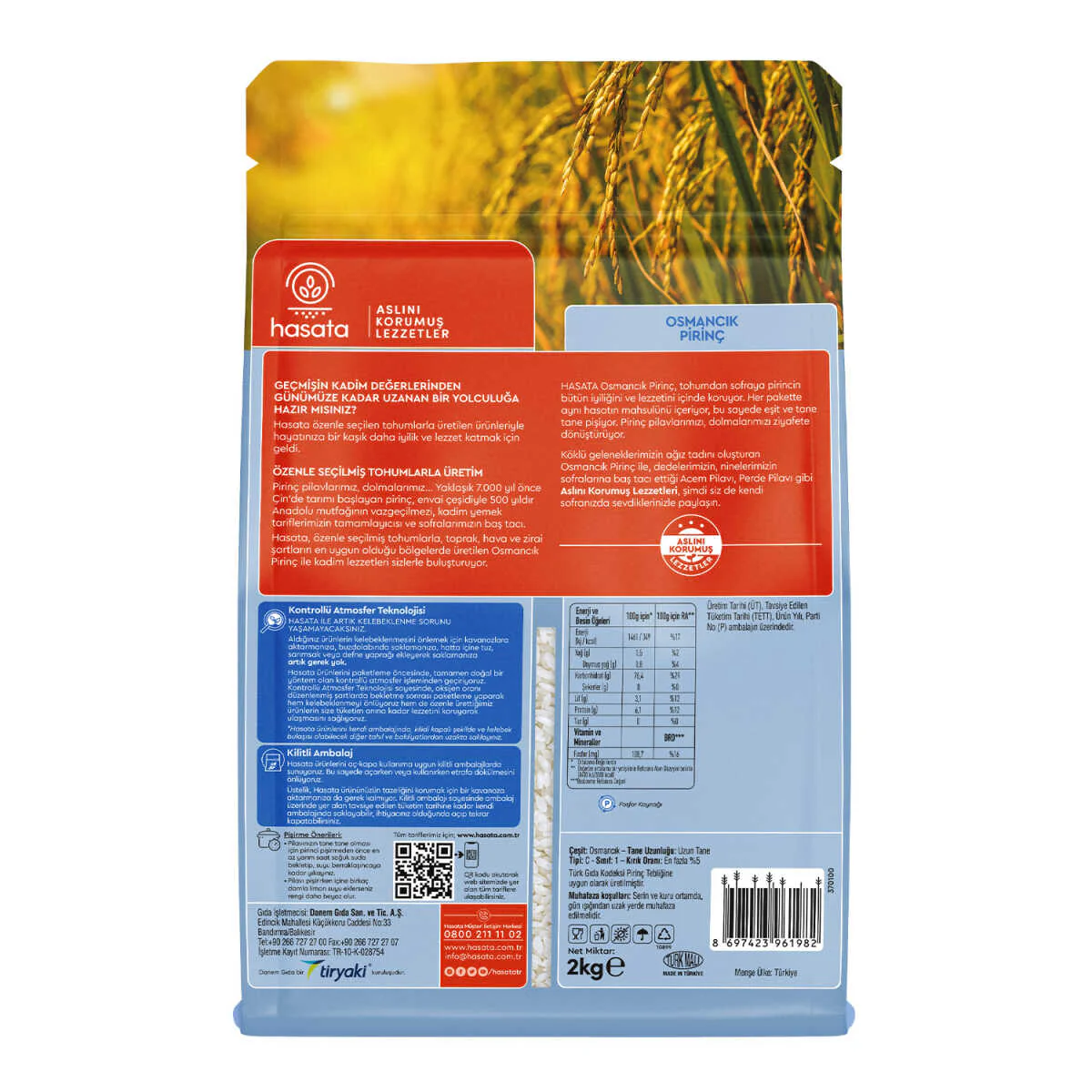 Hasata Rice Osmancik 2Kg - Image 3
