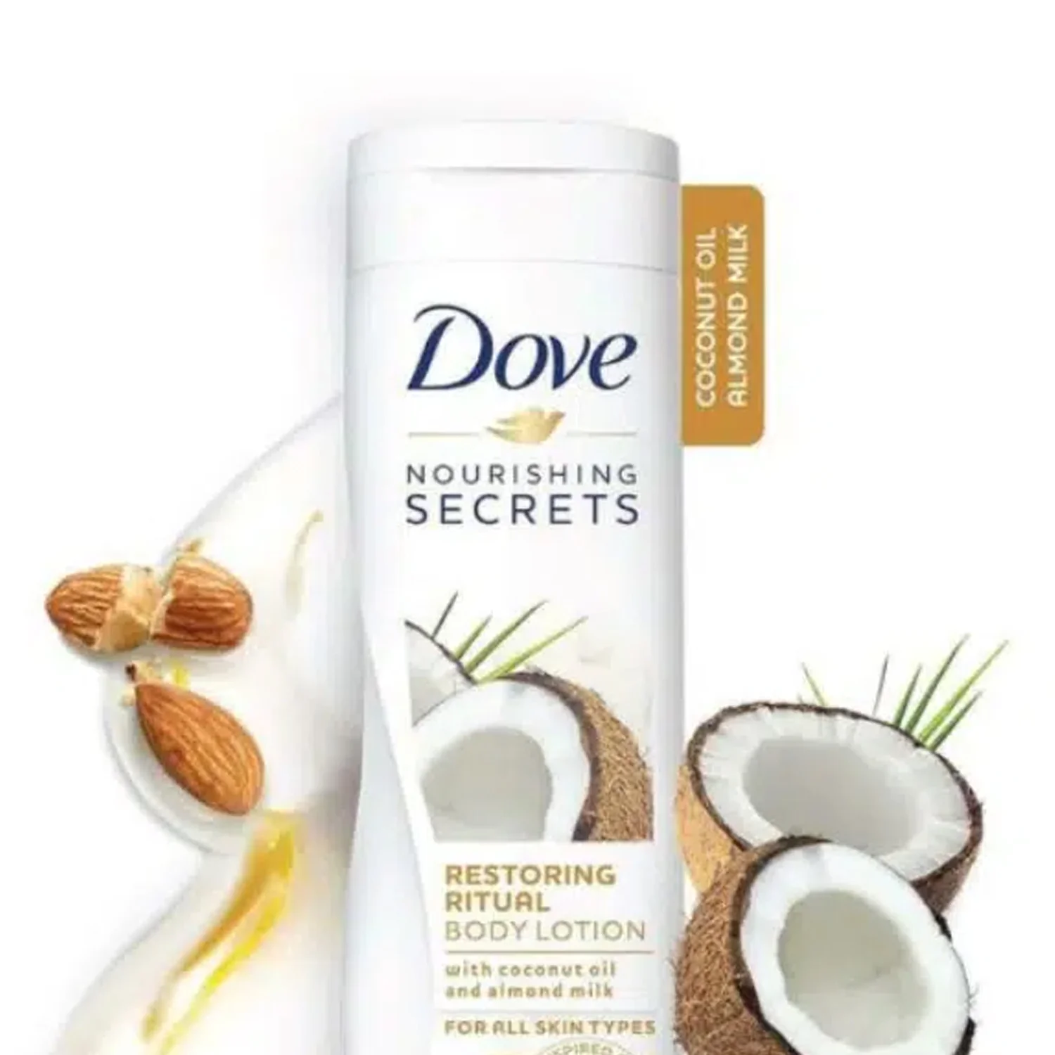 Dove Body Lotion Coconut Oil&Almond Milk 250Ml - Image 2