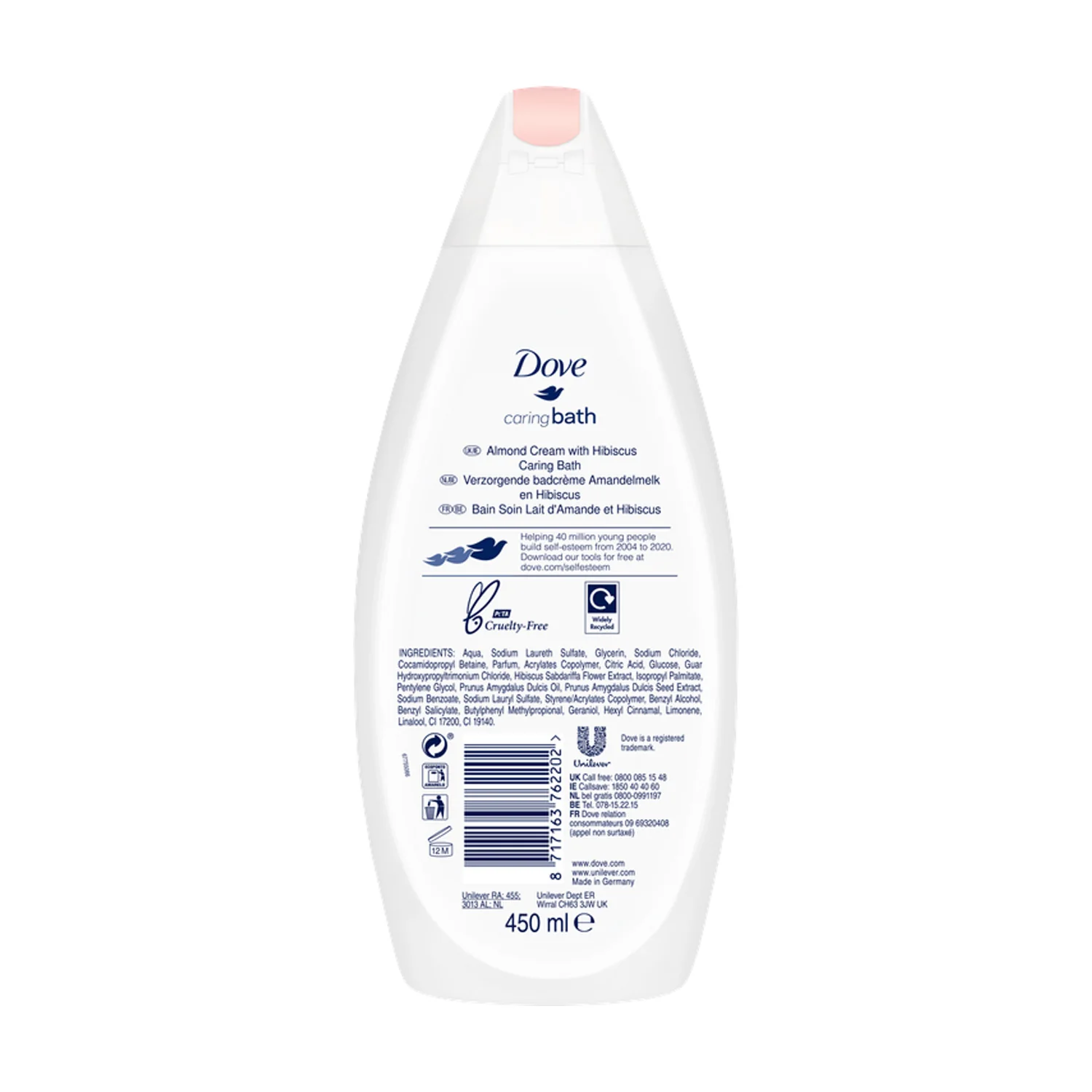 Dove Almond&Hibiscus Body Wash 500Ml - Image 2