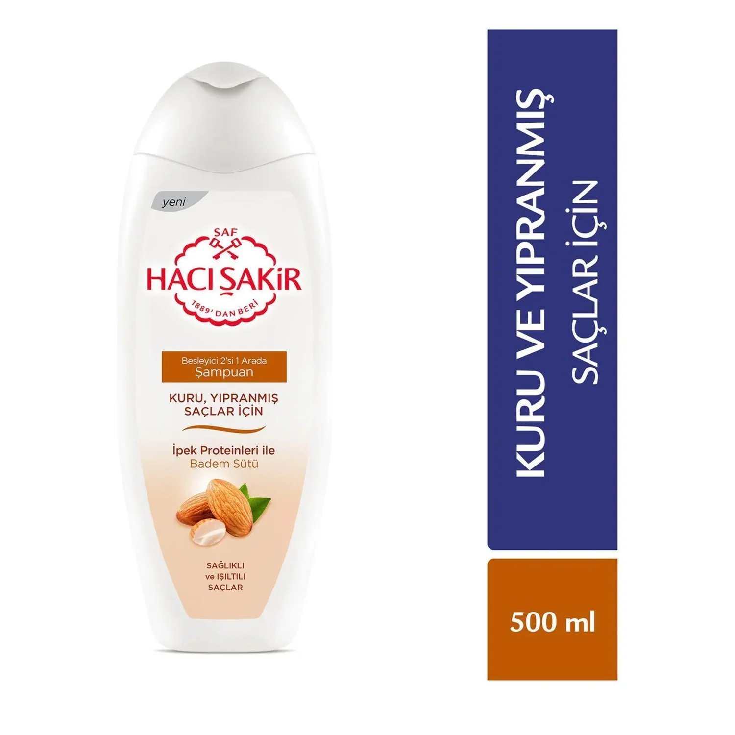 Haci Sakir Shampoo Almond 500 - Image 2