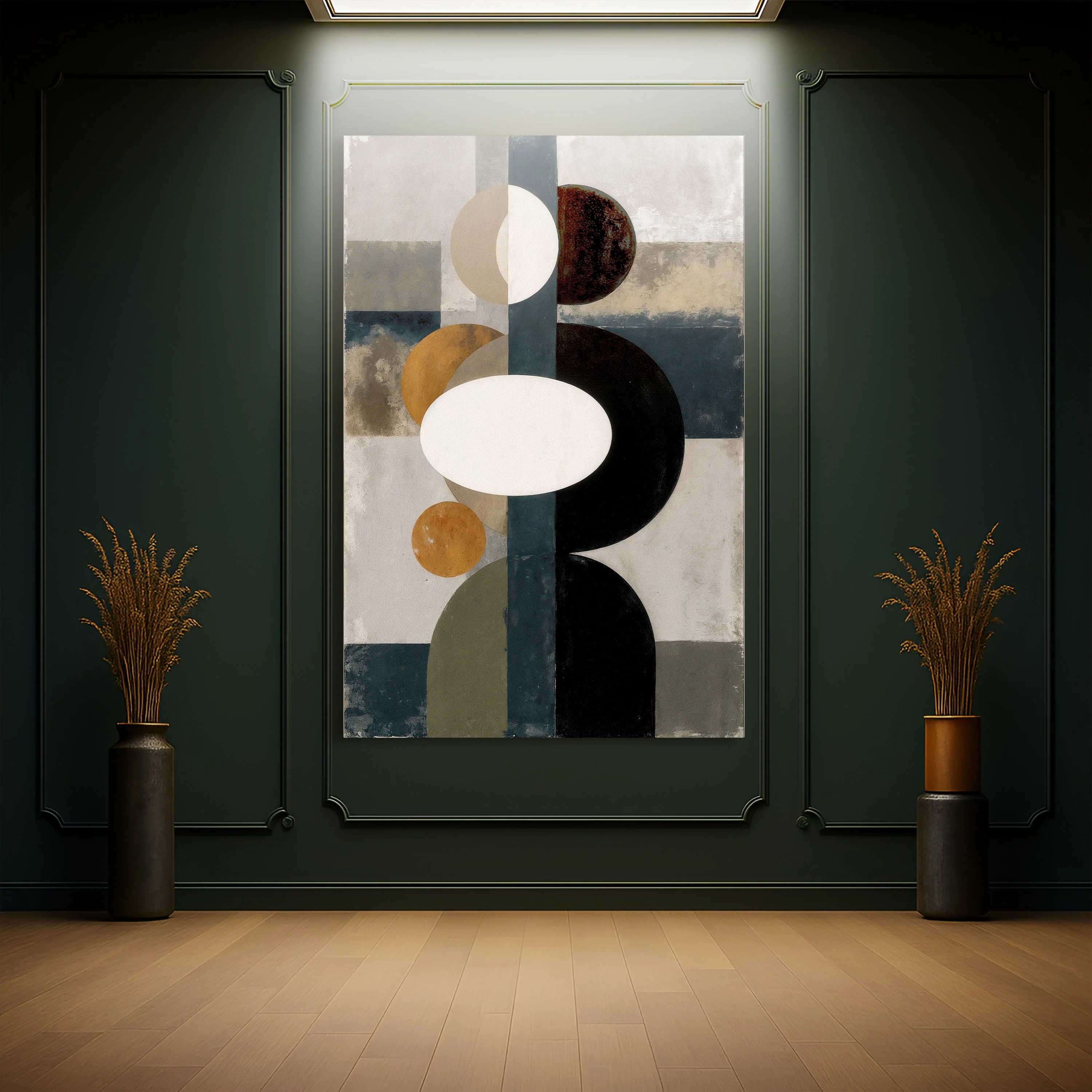 Abstract Contemporary Geometry Wall Art - Image 3