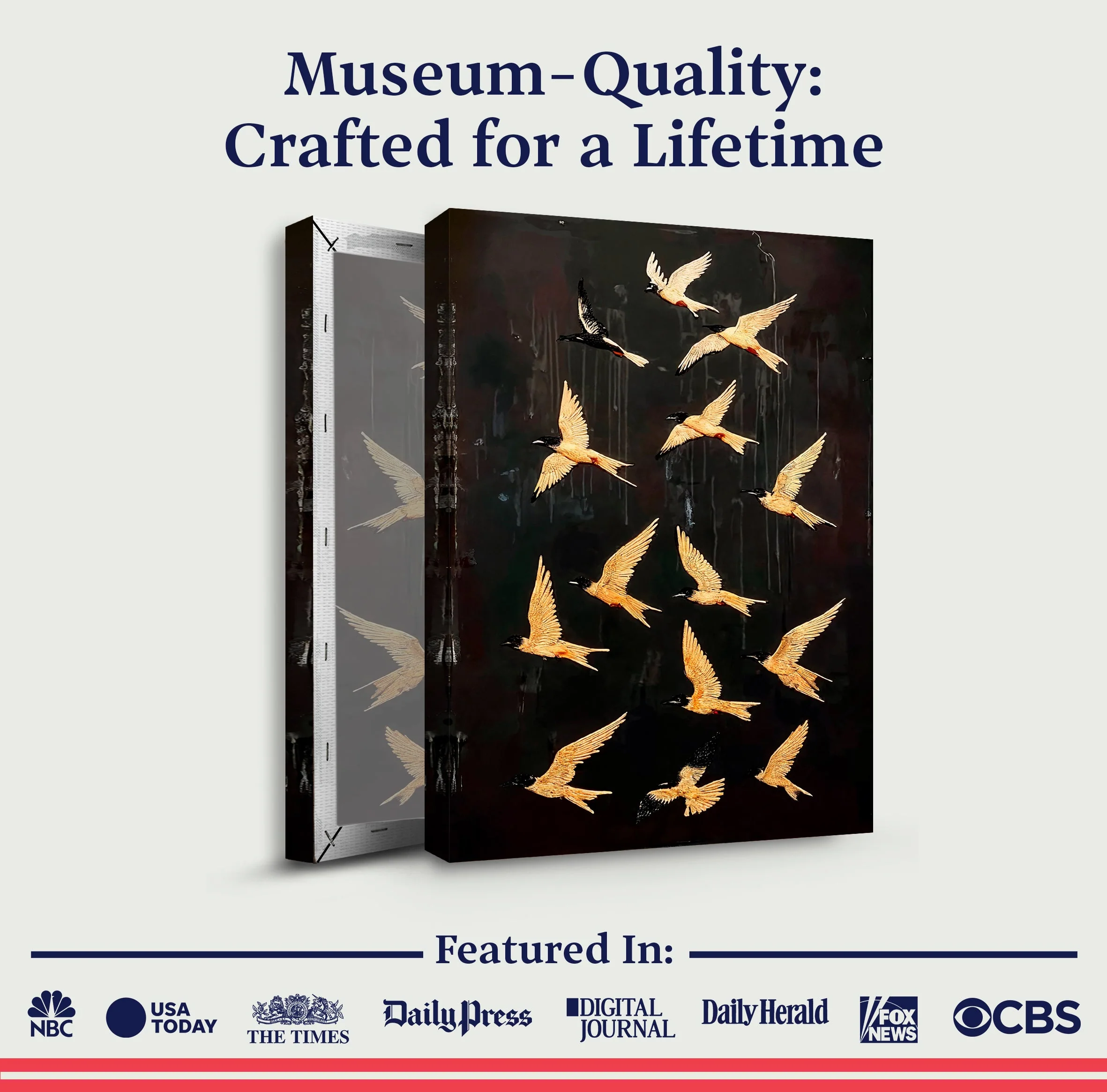 Abstract Flying Swallow Wall Art - Image 6