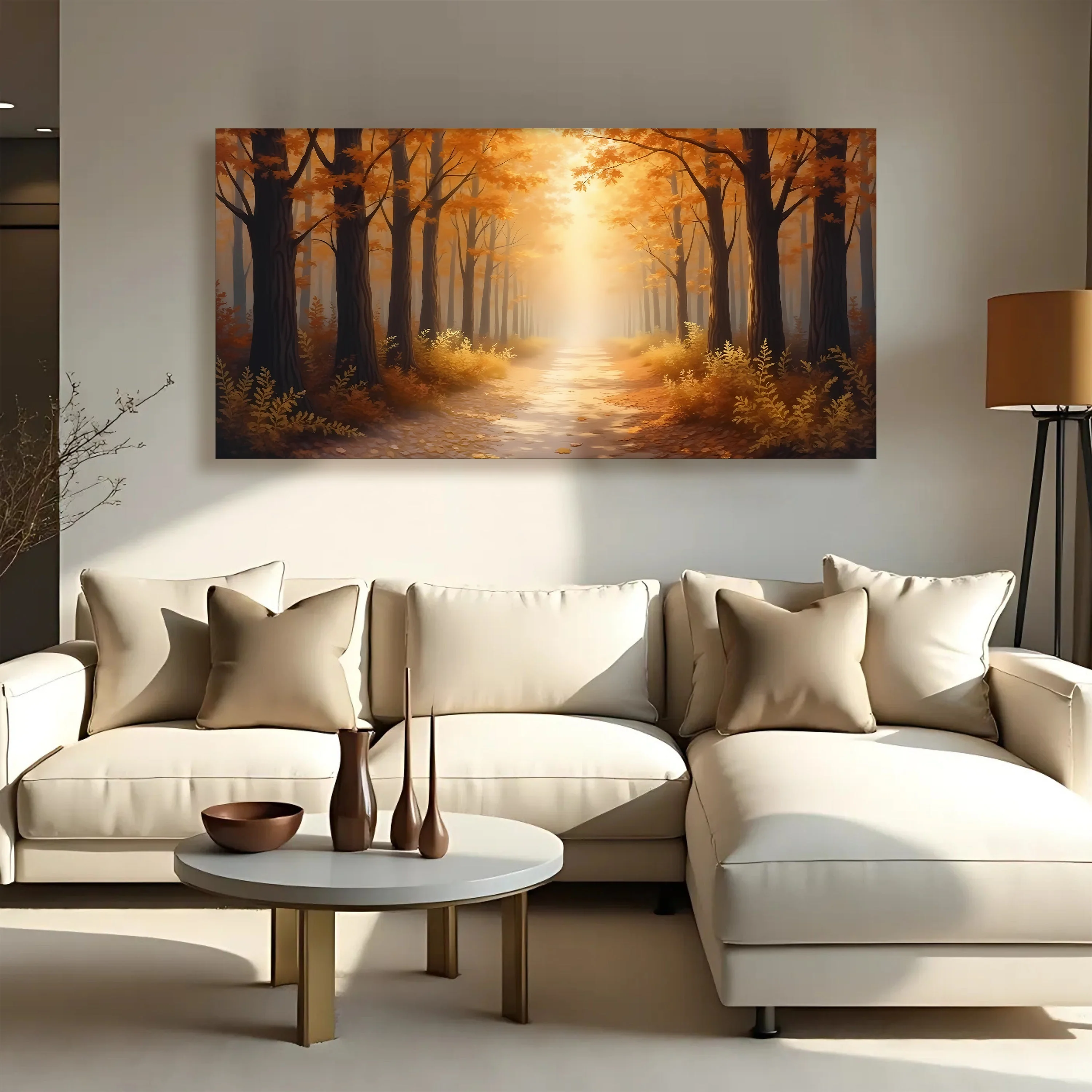 Abstract Forest Landscape Wall Art - Image 3