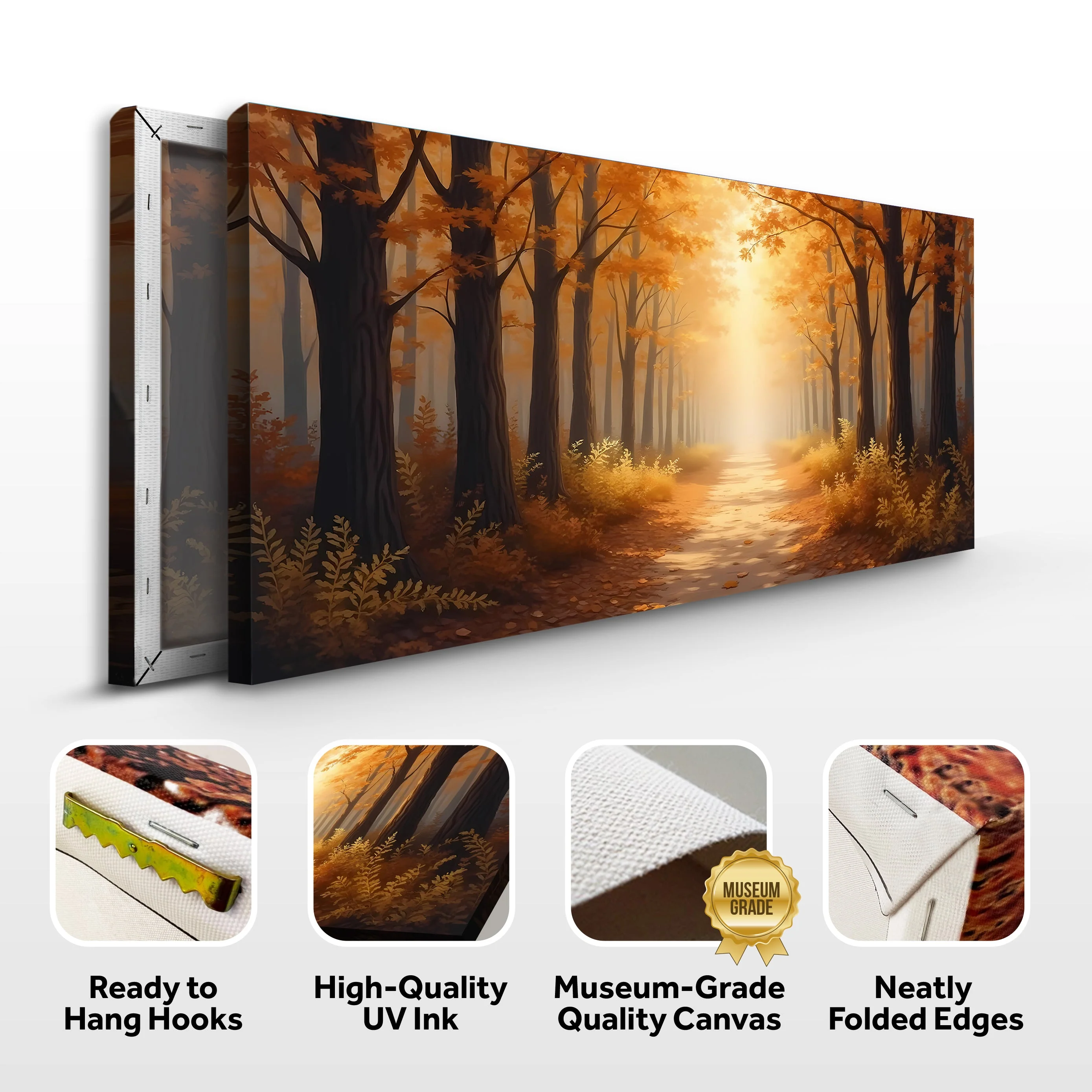 Abstract Forest Landscape Wall Art - Image 8