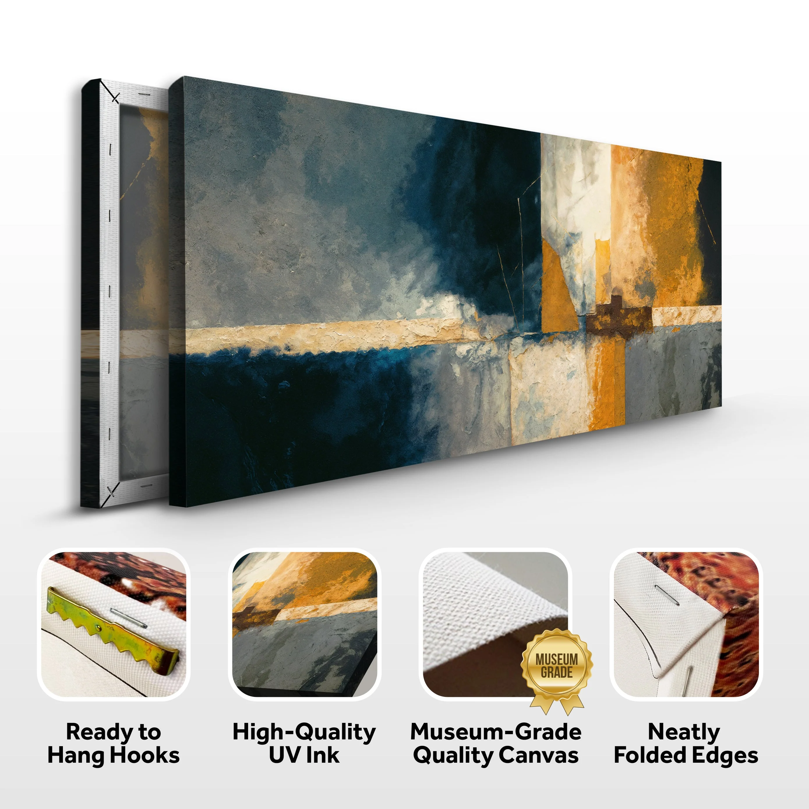 Abstract Geometric Lines Wall Art - Image 8