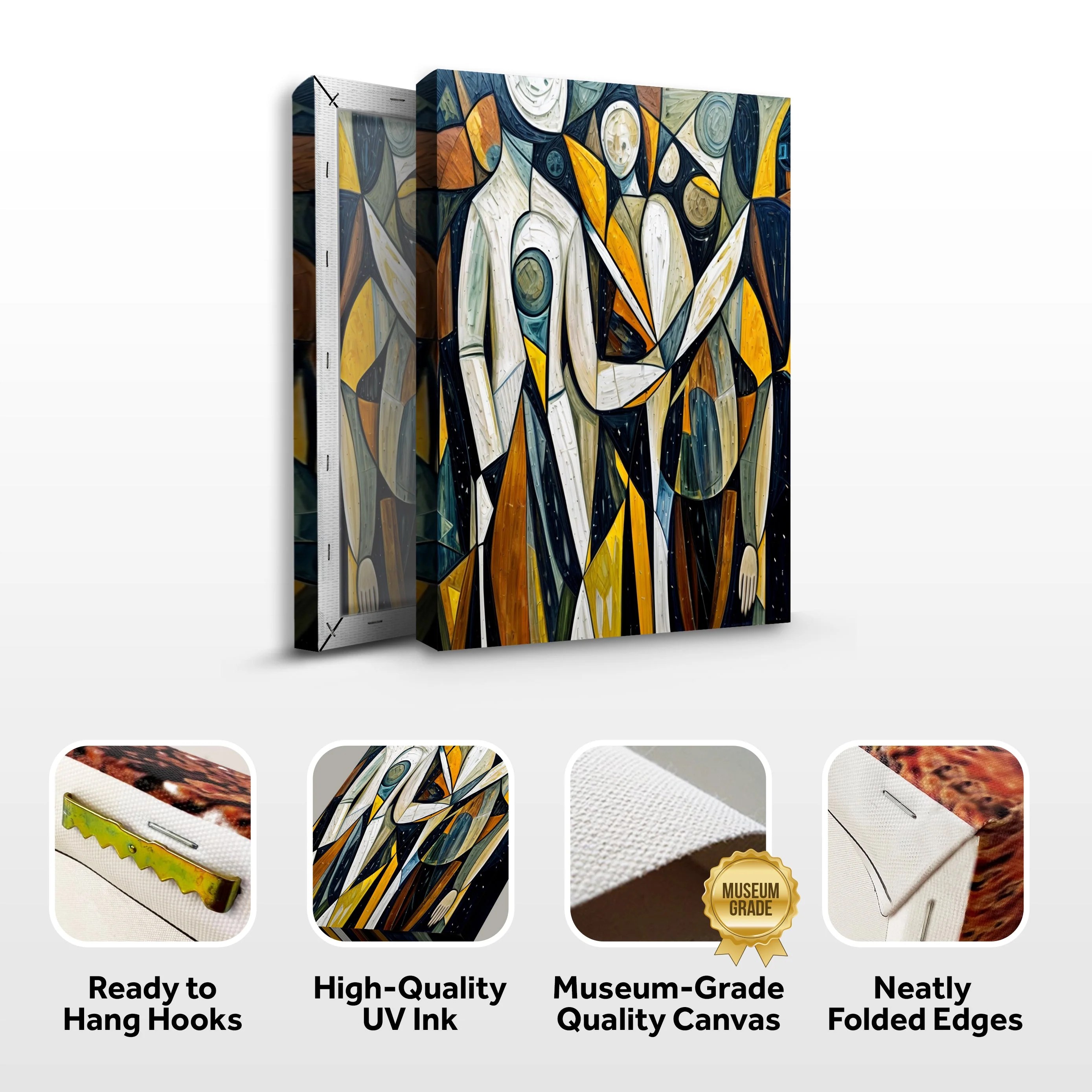 Abstract Human Connection Wall Art - Image 8