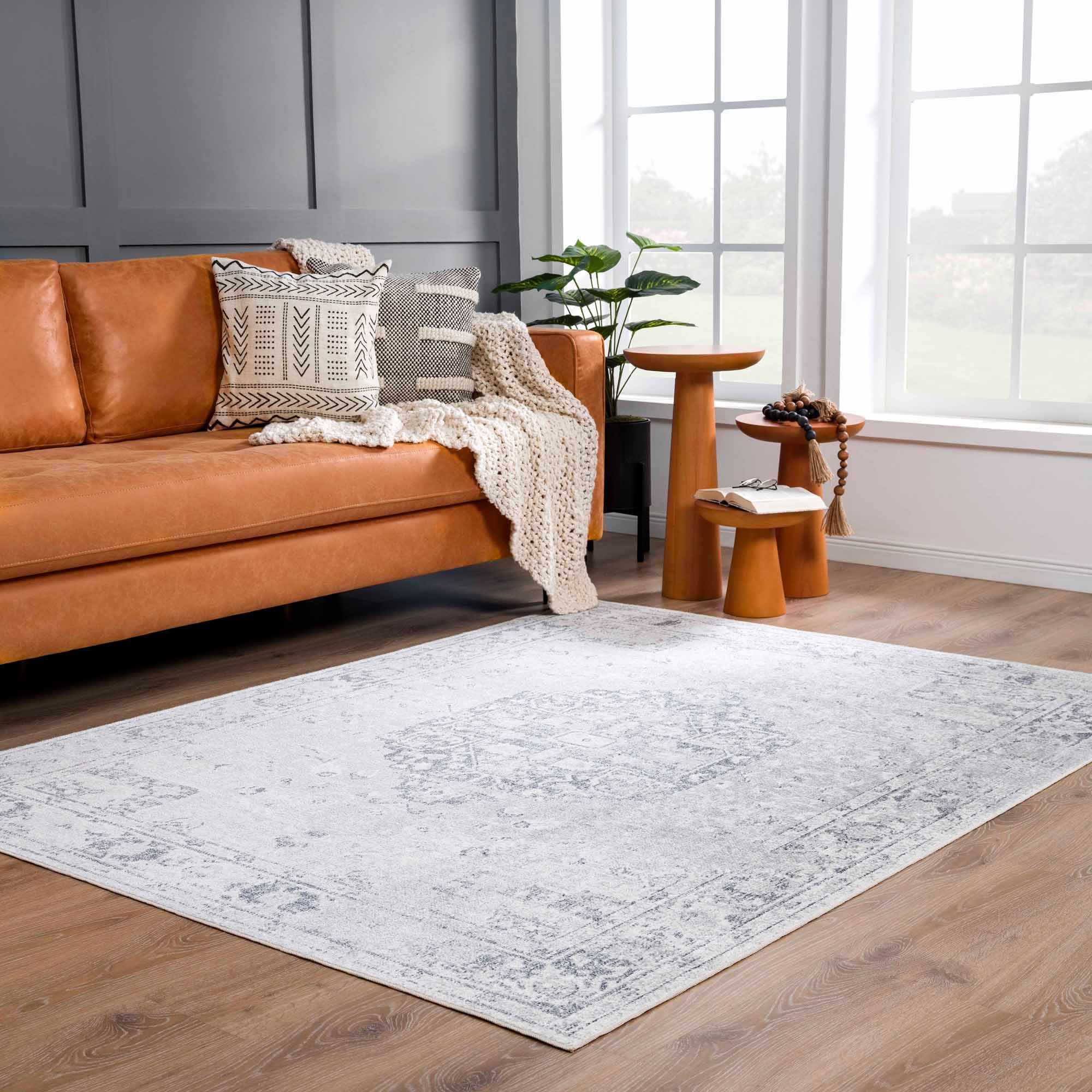 Akram Antrasit Flat Pile Washable Rug - Image 16