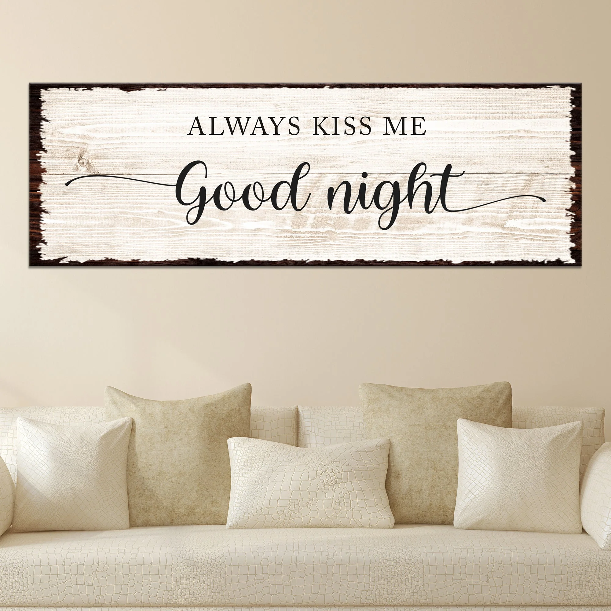 Always Kiss Me Good Night Couple Sign - Image 2