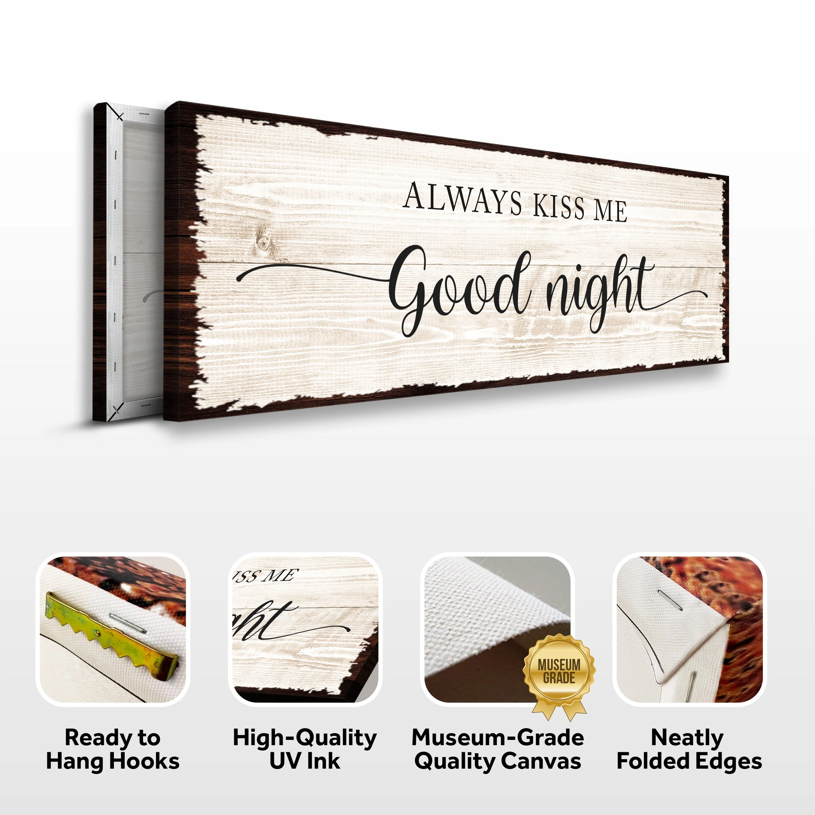 Always Kiss Me Good Night Couple Sign - Image 3