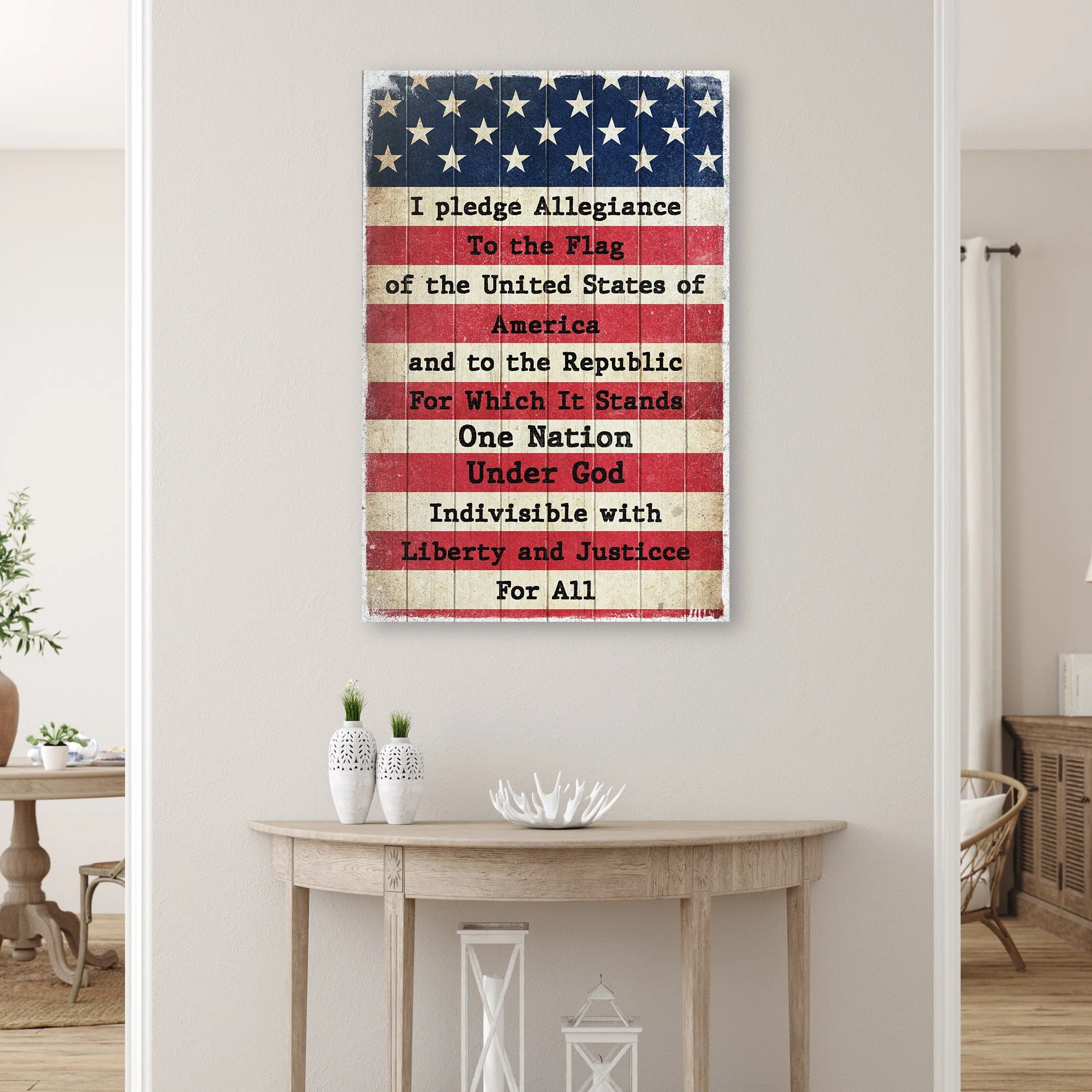 America Pledge Allegiance Sign - Image 2