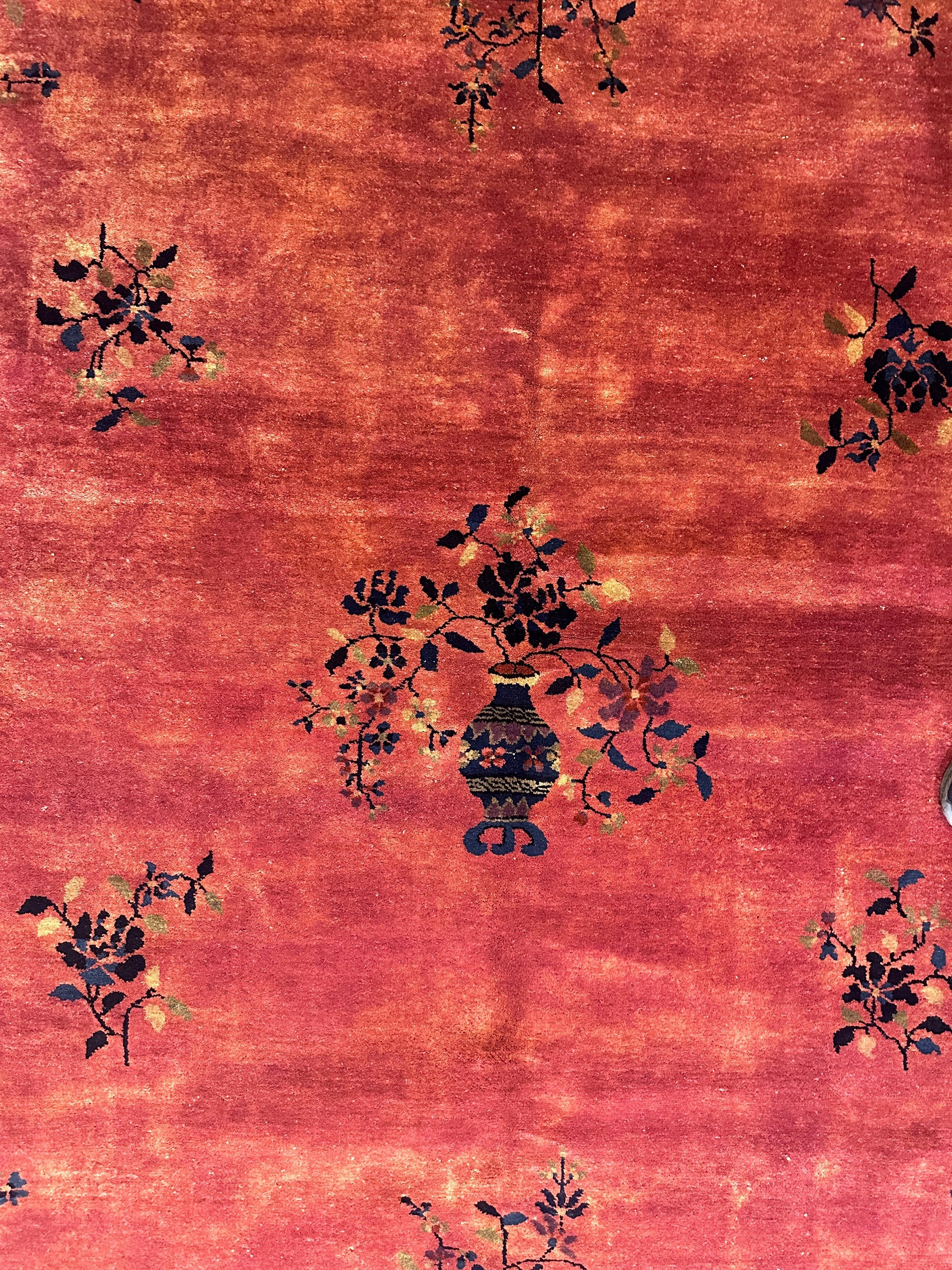 Antique Nicholas Chinese Art Deco Rug - 8'2" X 9'9" - Image 4