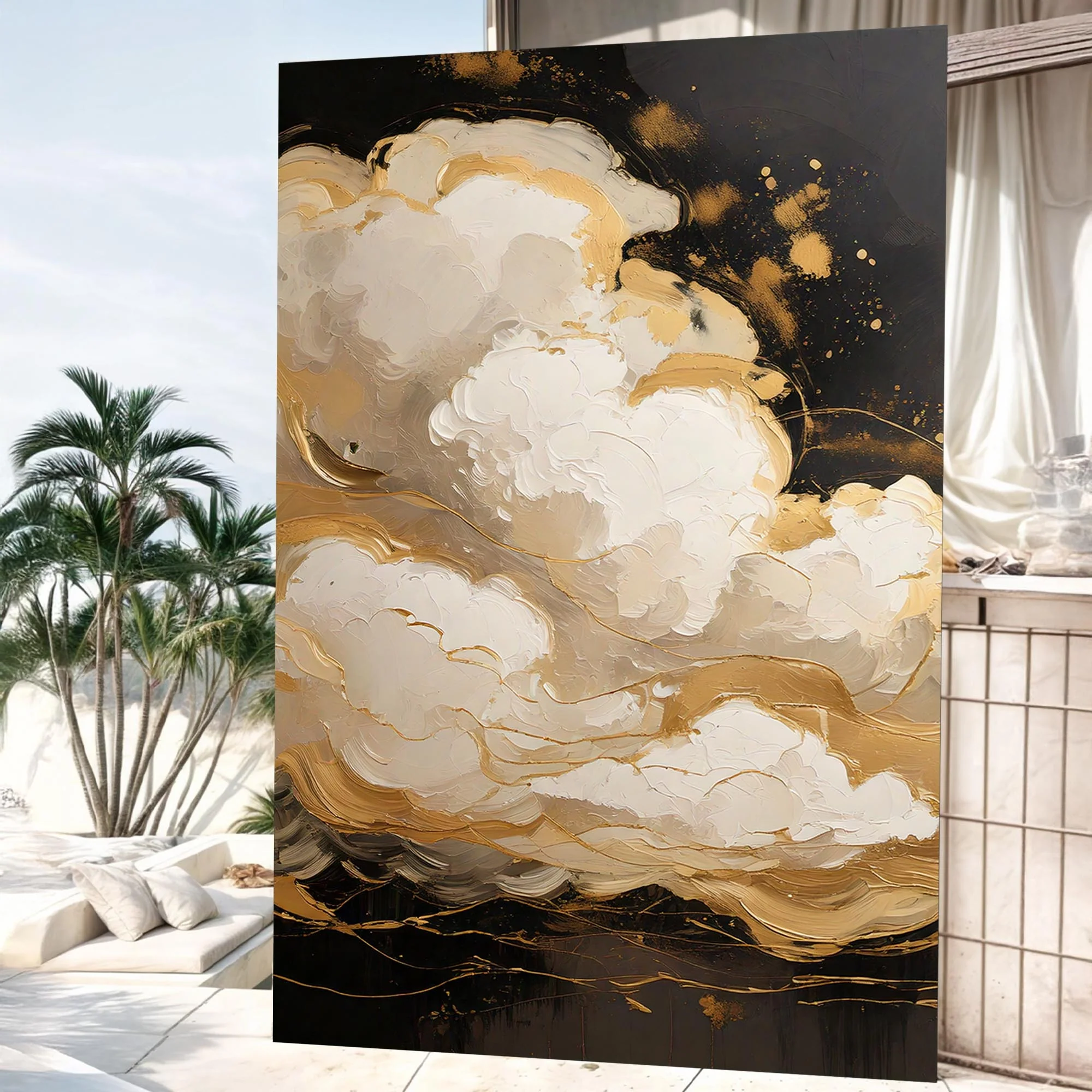 Auric Cloud Abstract Wall Art - Image 4