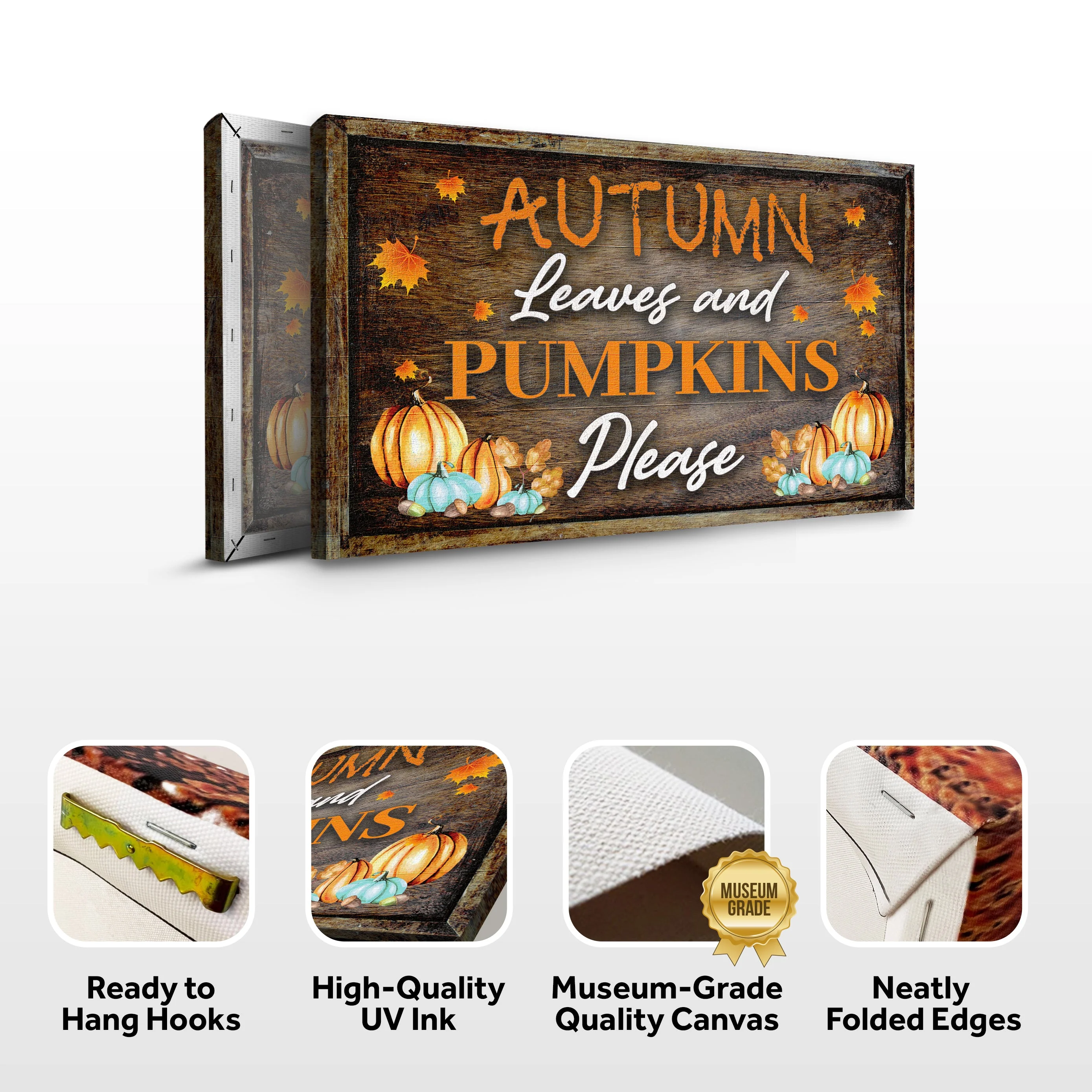 Autumn Leaves And Pumpkins Please Sign - Image 4