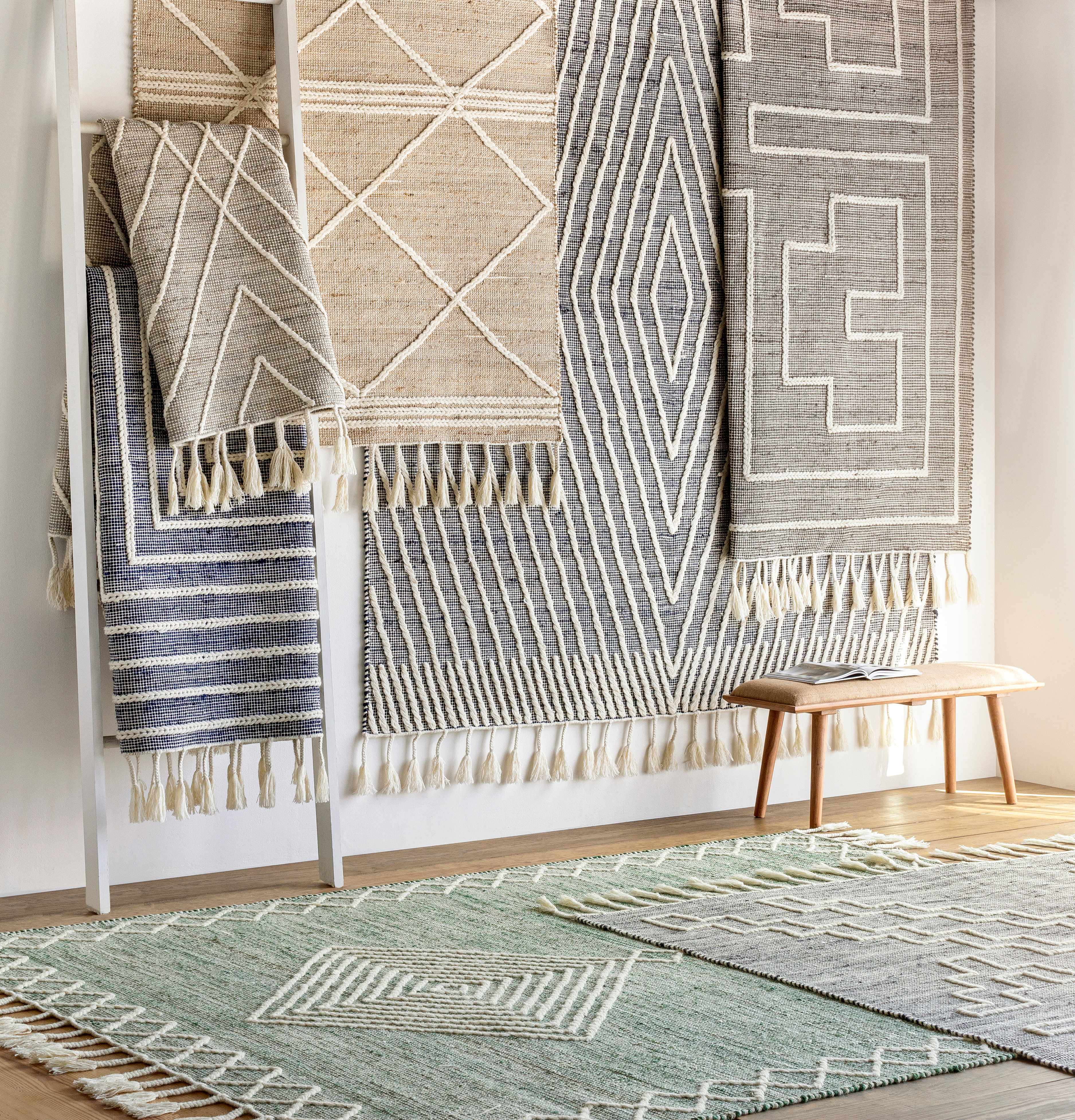 Azra Tasseled Jute&Wool Rug - Image 7