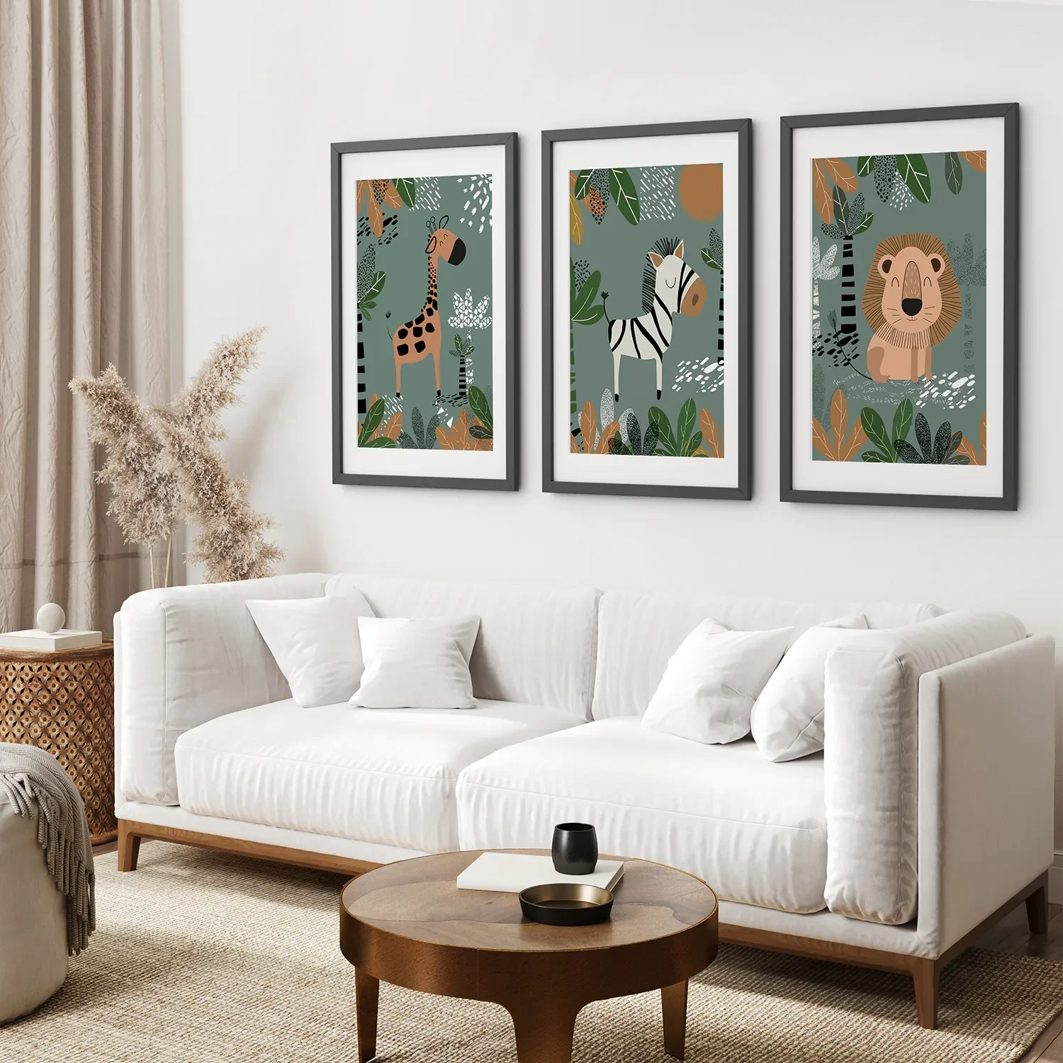 Baby Giraffe, Zebra, Lion Nursery Wall Decor - Image 4