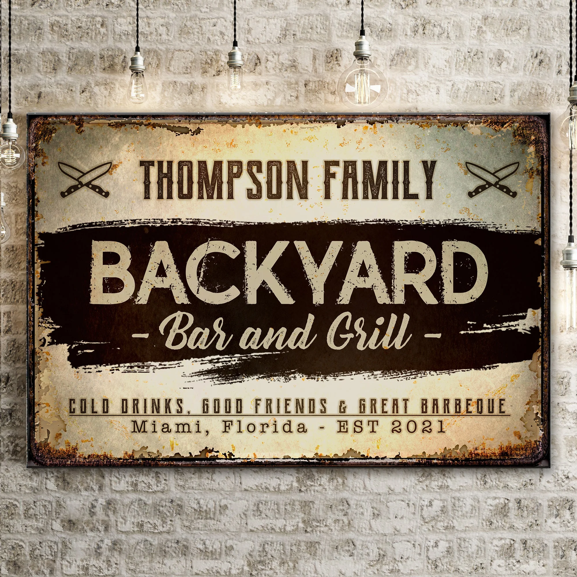 Backyard Bar And Grill Sign VIII - Image 2